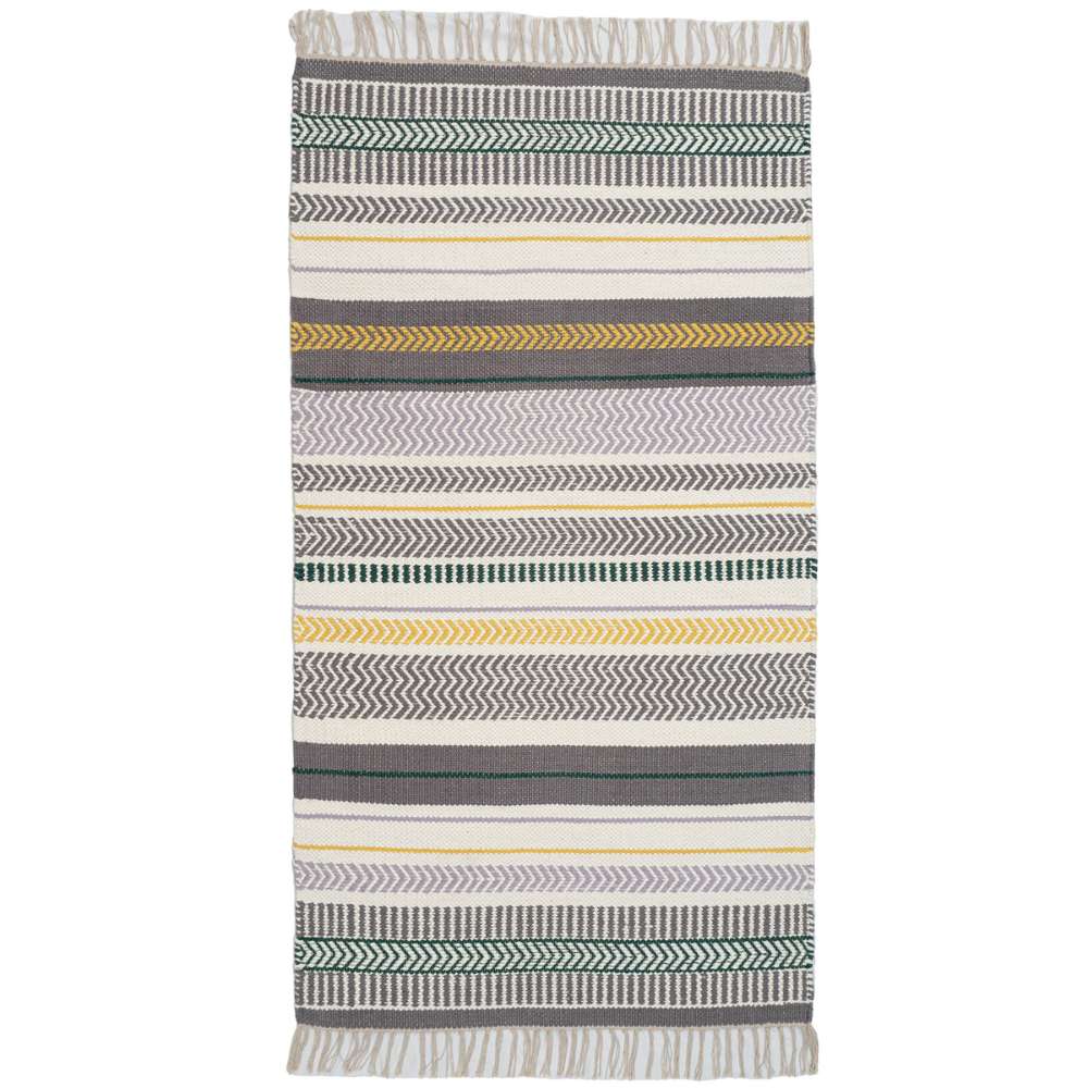 Leimu puuvillamatto - tummanharmaa.