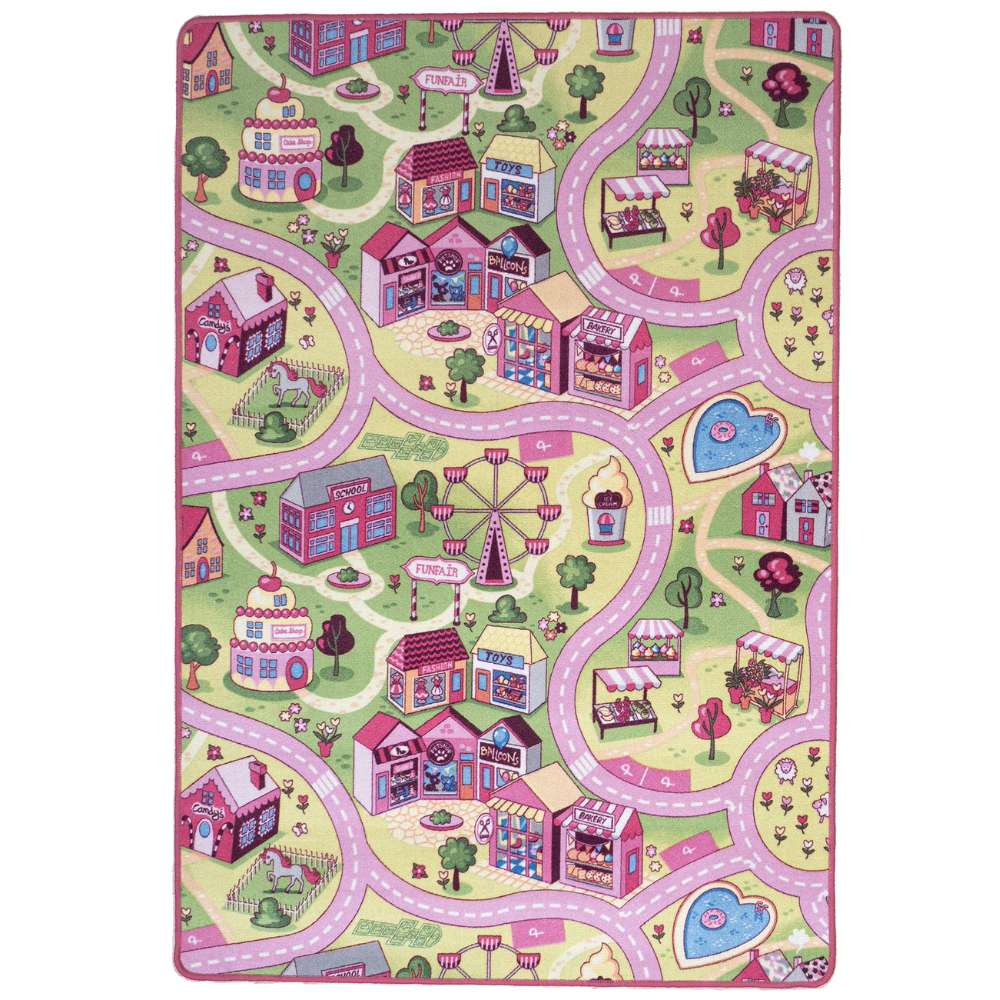 Liikennematto - pinkki.