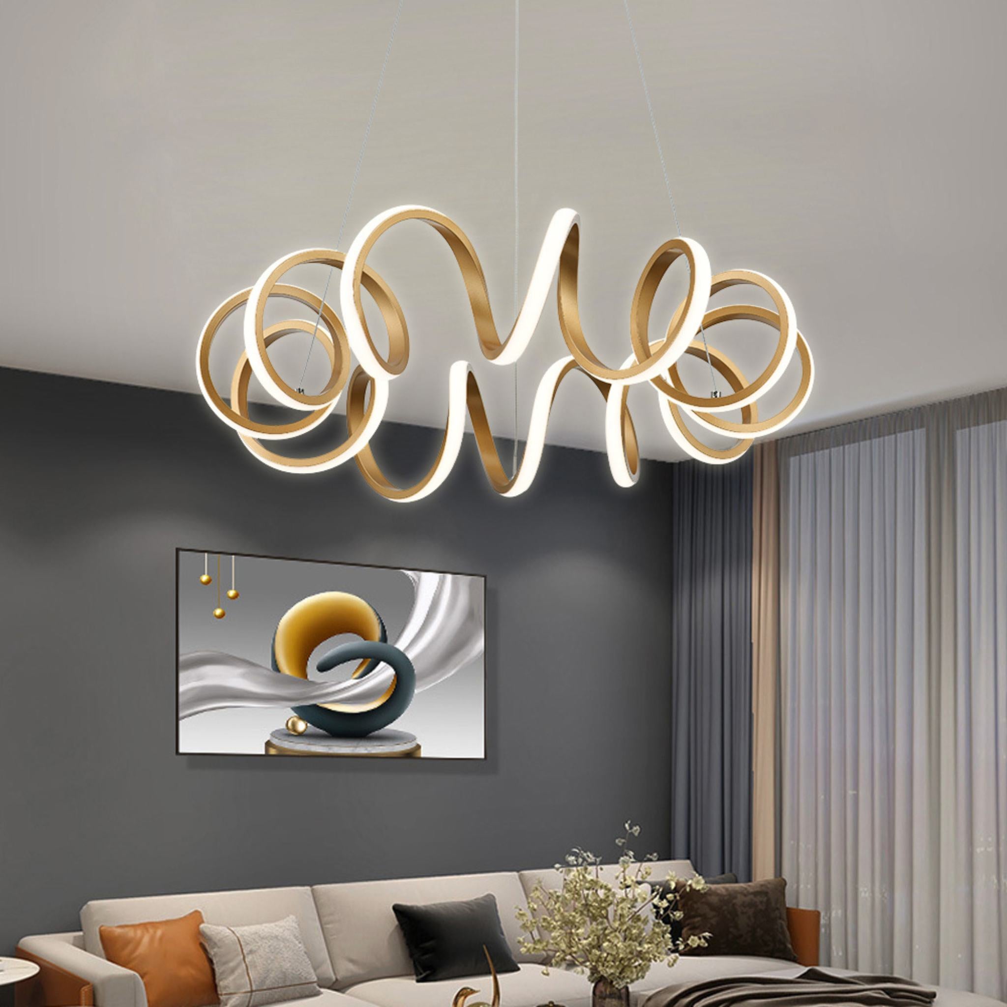 Loop 340201-09 - Pendant lamp - Gold