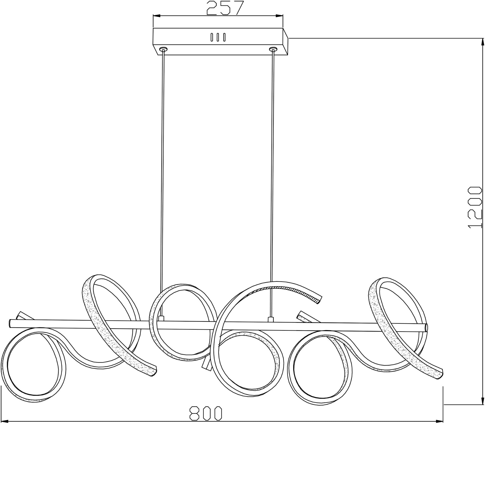 Lozanna 343301-30 - Pendant lamp - Black