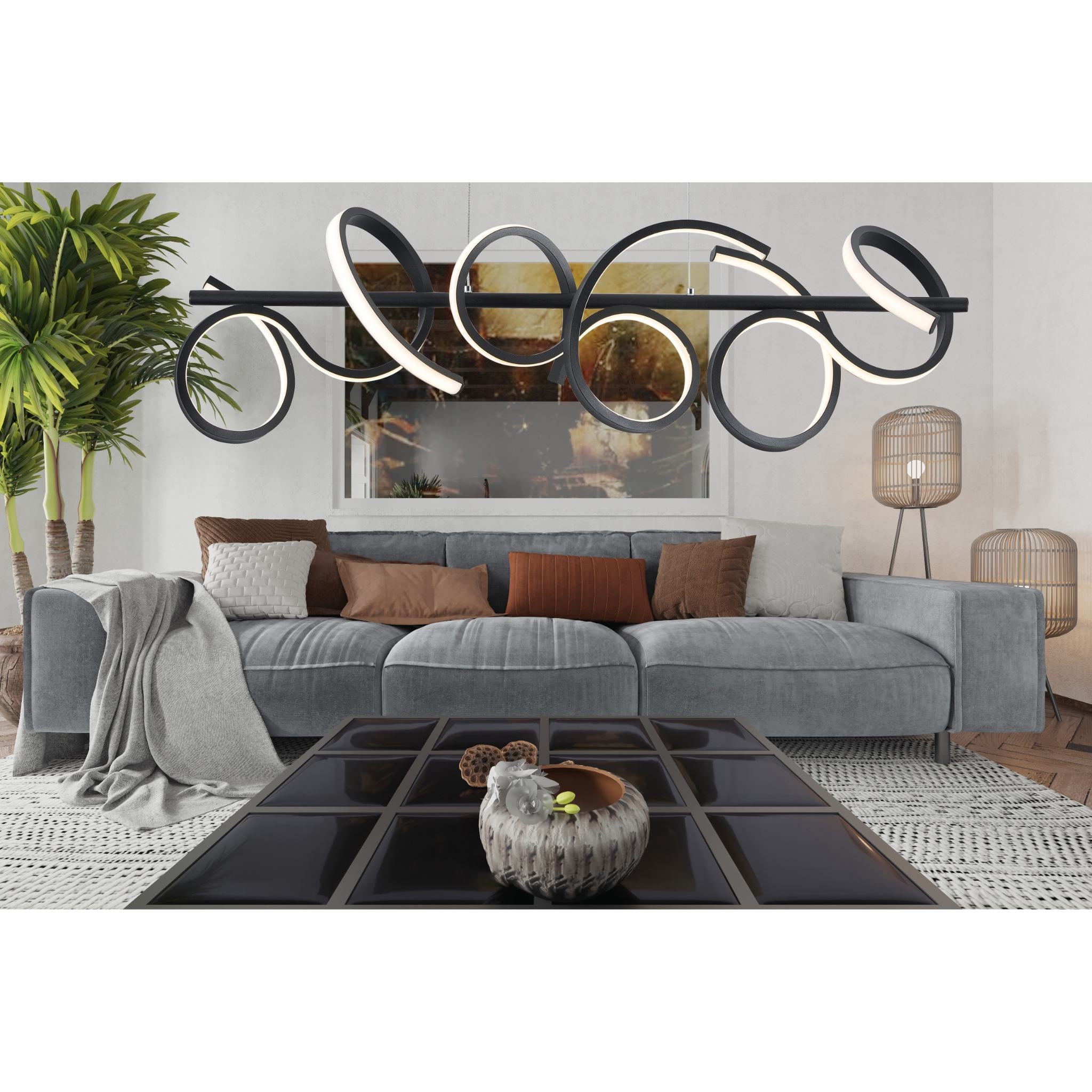 Lozanna 343301-30 - Pendant lamp - Black