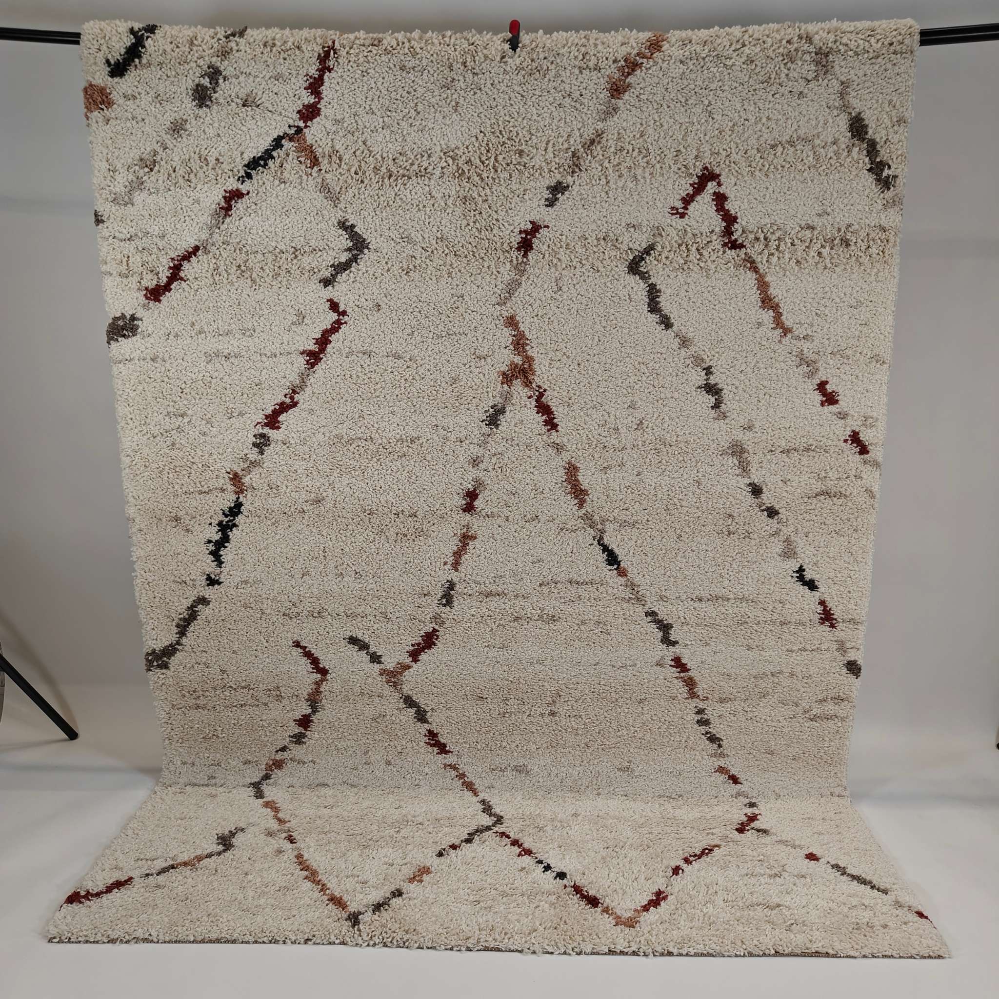 Lumo Pile rug - natural white-colorful