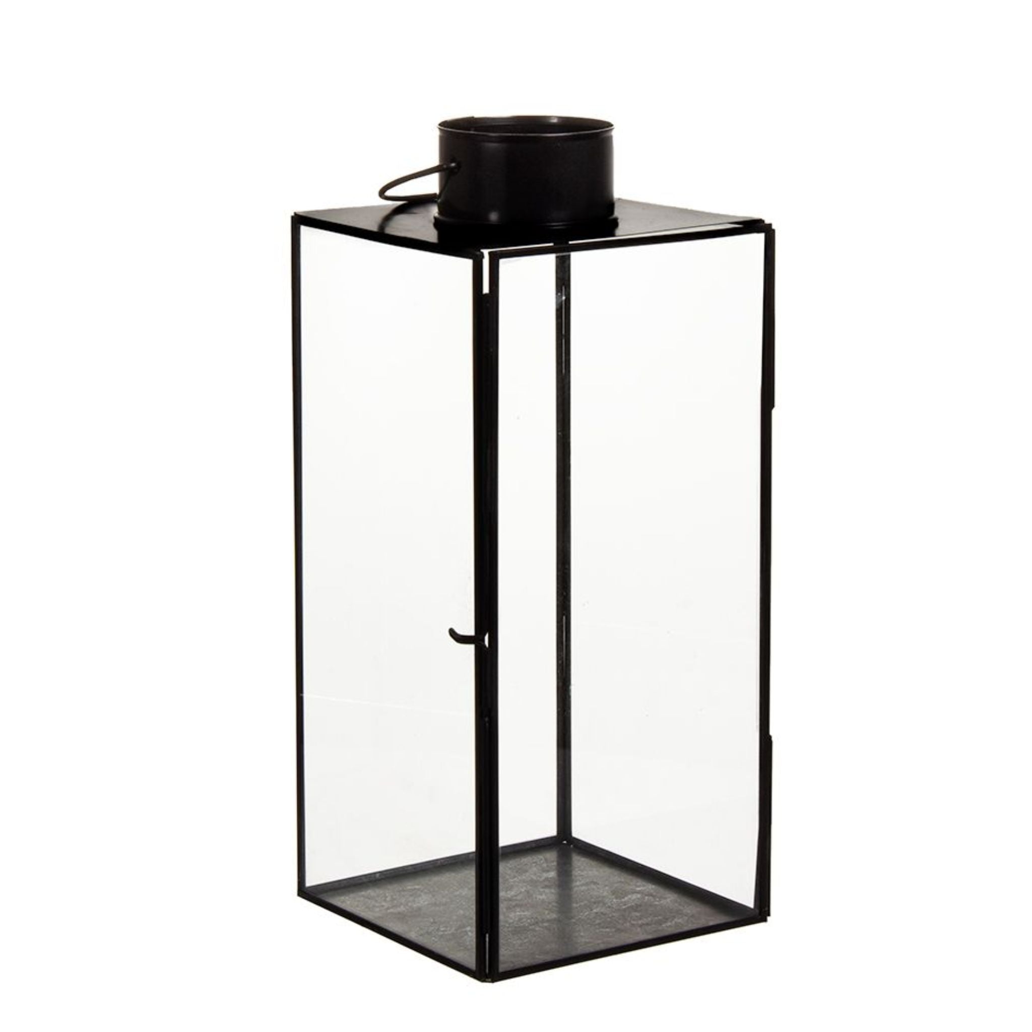 Lyhty 15 x 35cm musta DEVA.