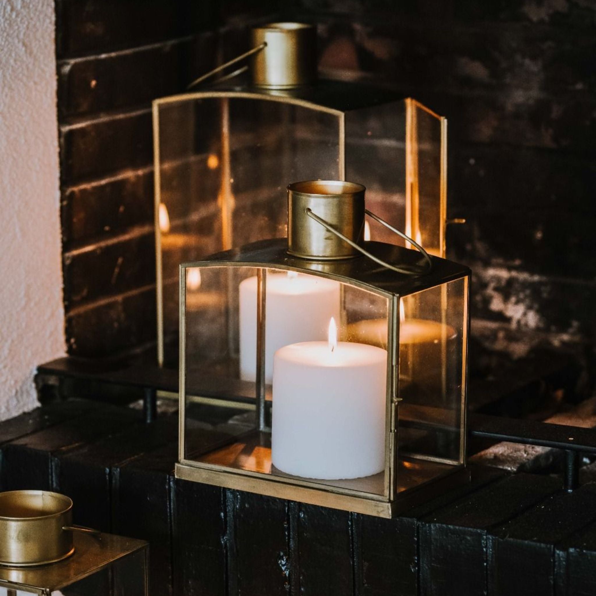 Lyhty 21 x 25cm messinki DHARA.