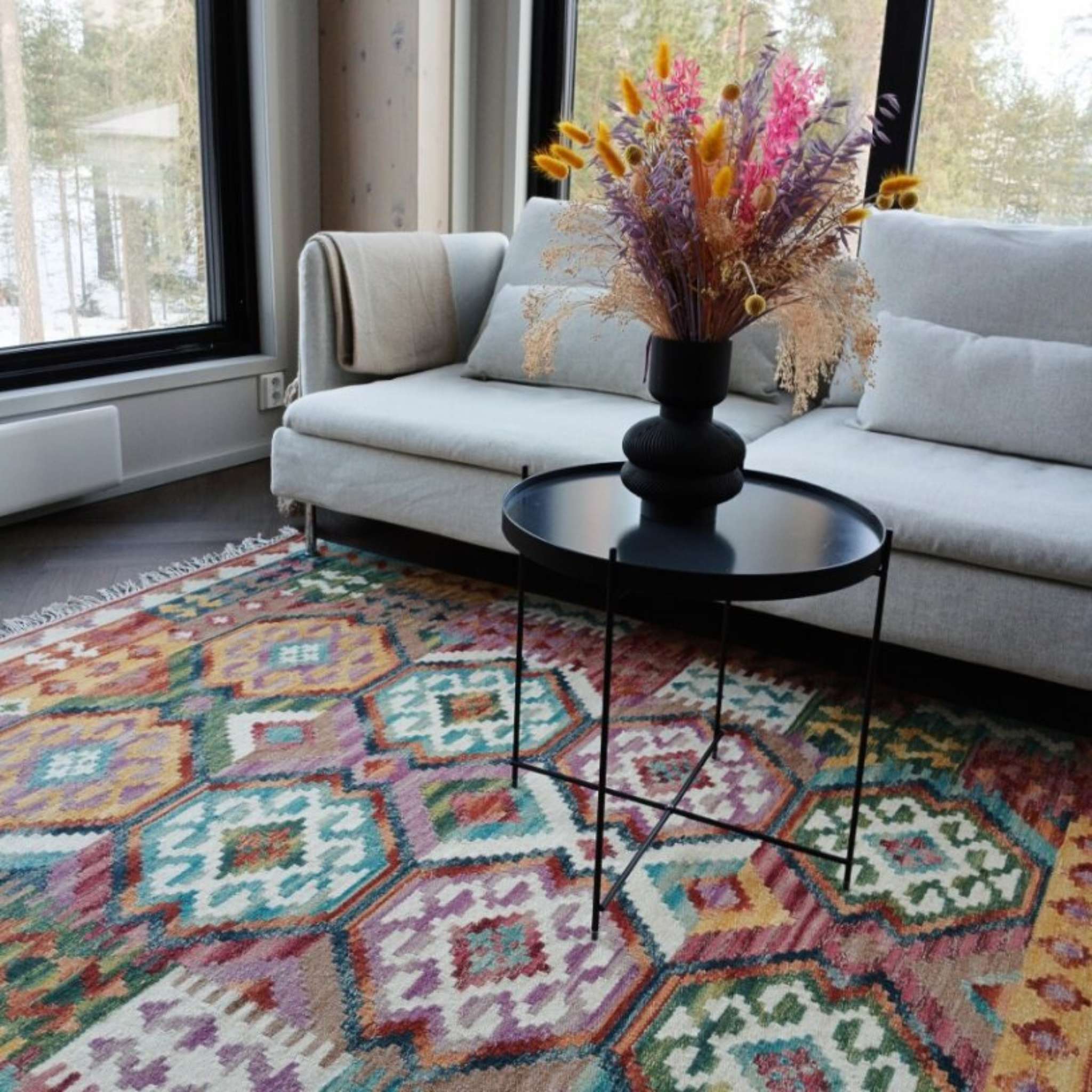 Lyydia villamatto - värikäs