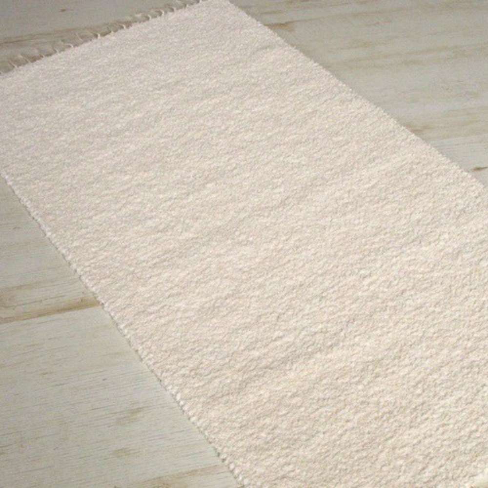 MONO puuvillamatto - luonnonvalkoinen.