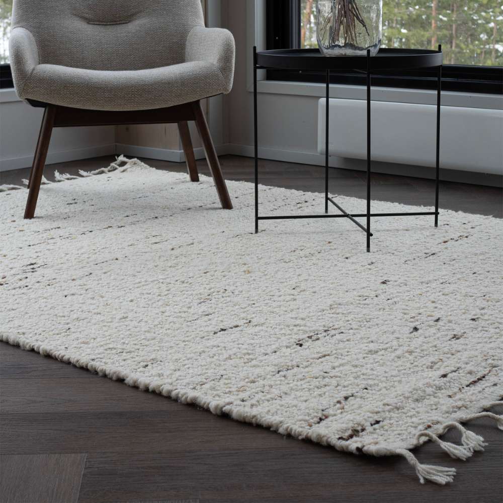 Maca villamatto - luonnonvalkoinen.