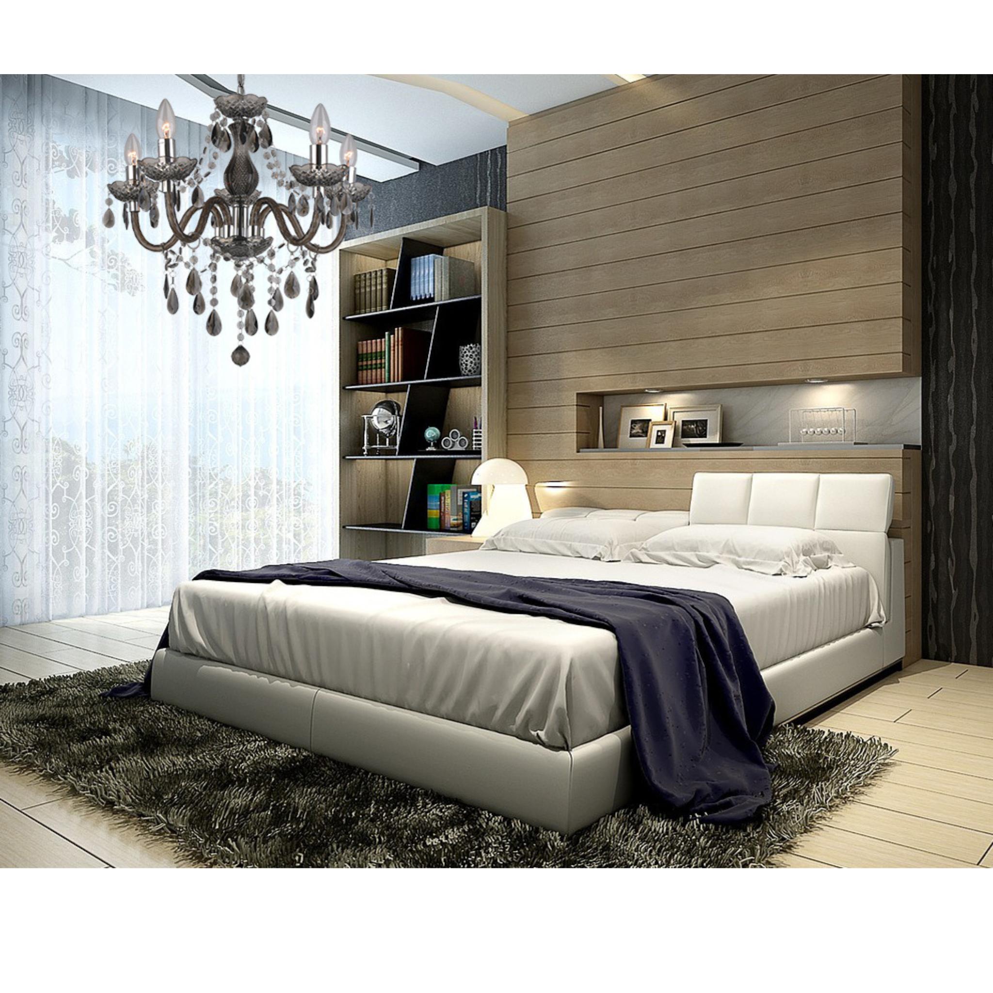 Marie 128305-02 - 5-piece Ceiling Light - Chrome - Black Clear