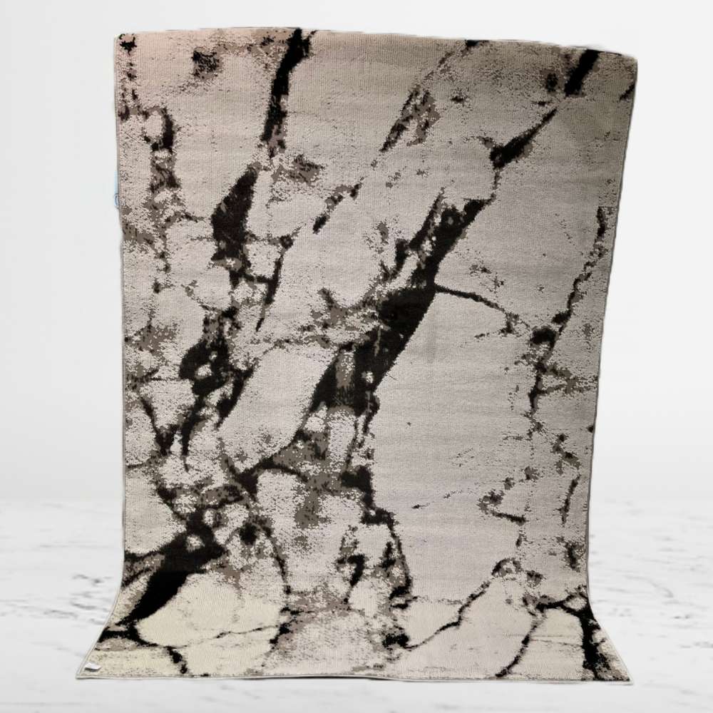 Murry lyhytnukkainen matto - valkoinen.