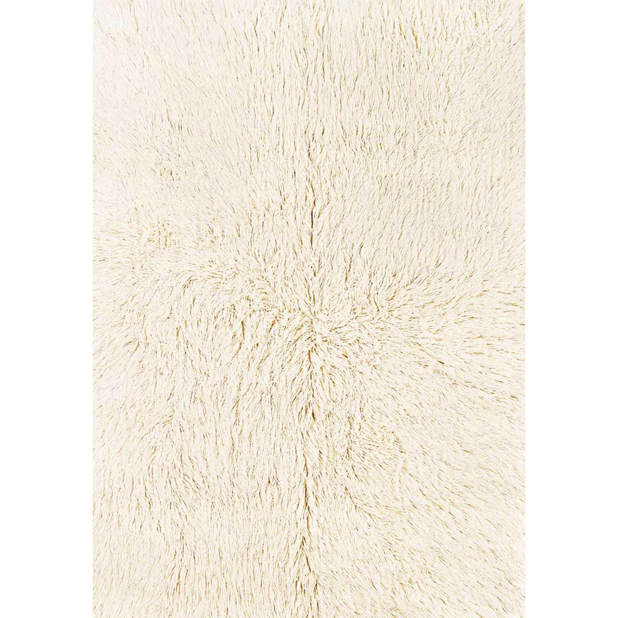 Narma FLOKATI Wool rug - White