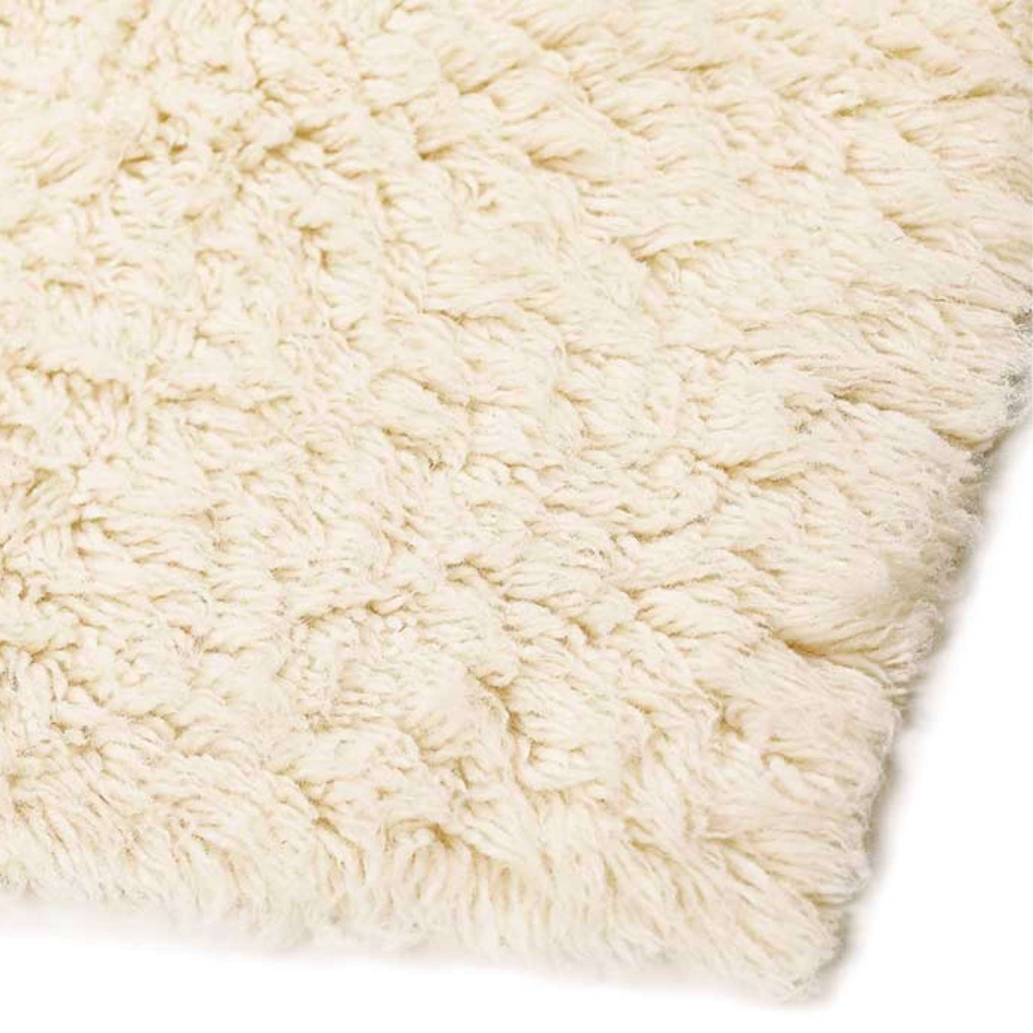 Narma FLOKATI Wool rug - White