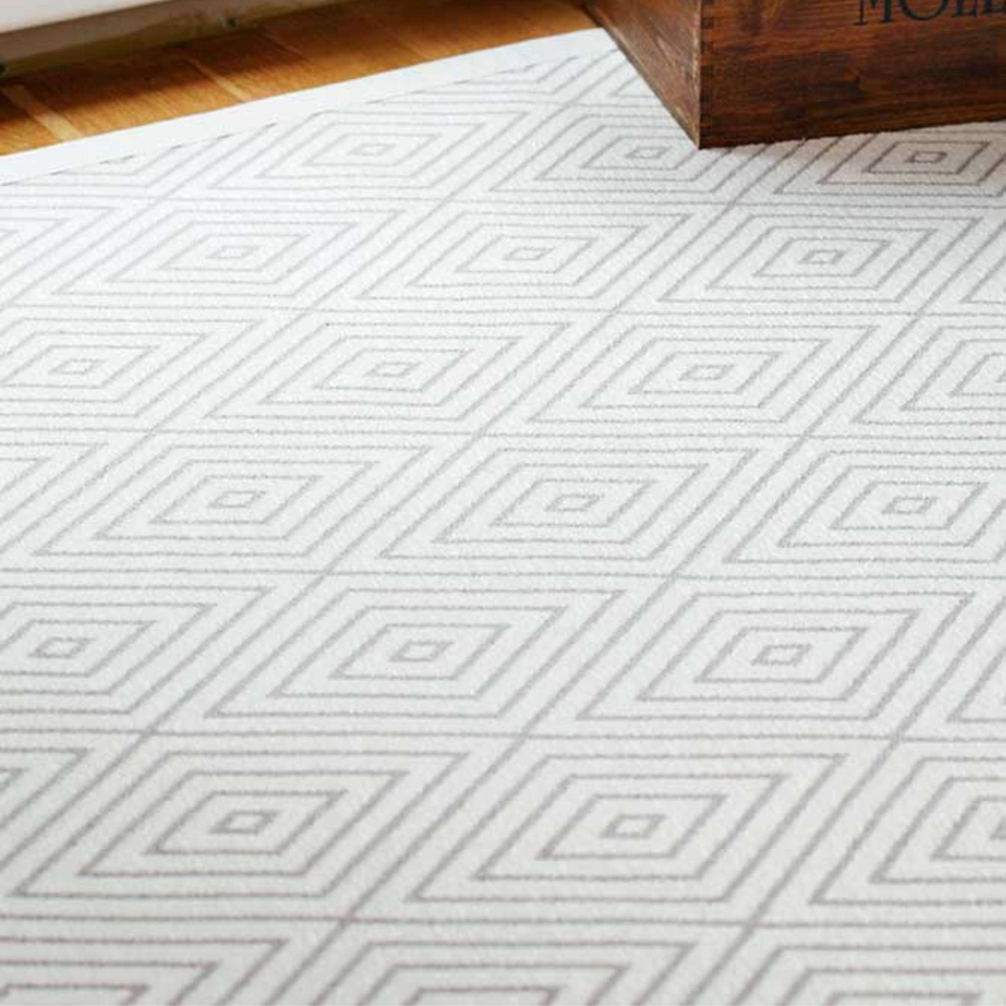 Narma KUNINGA double-sided Cotton rug Roll - White
