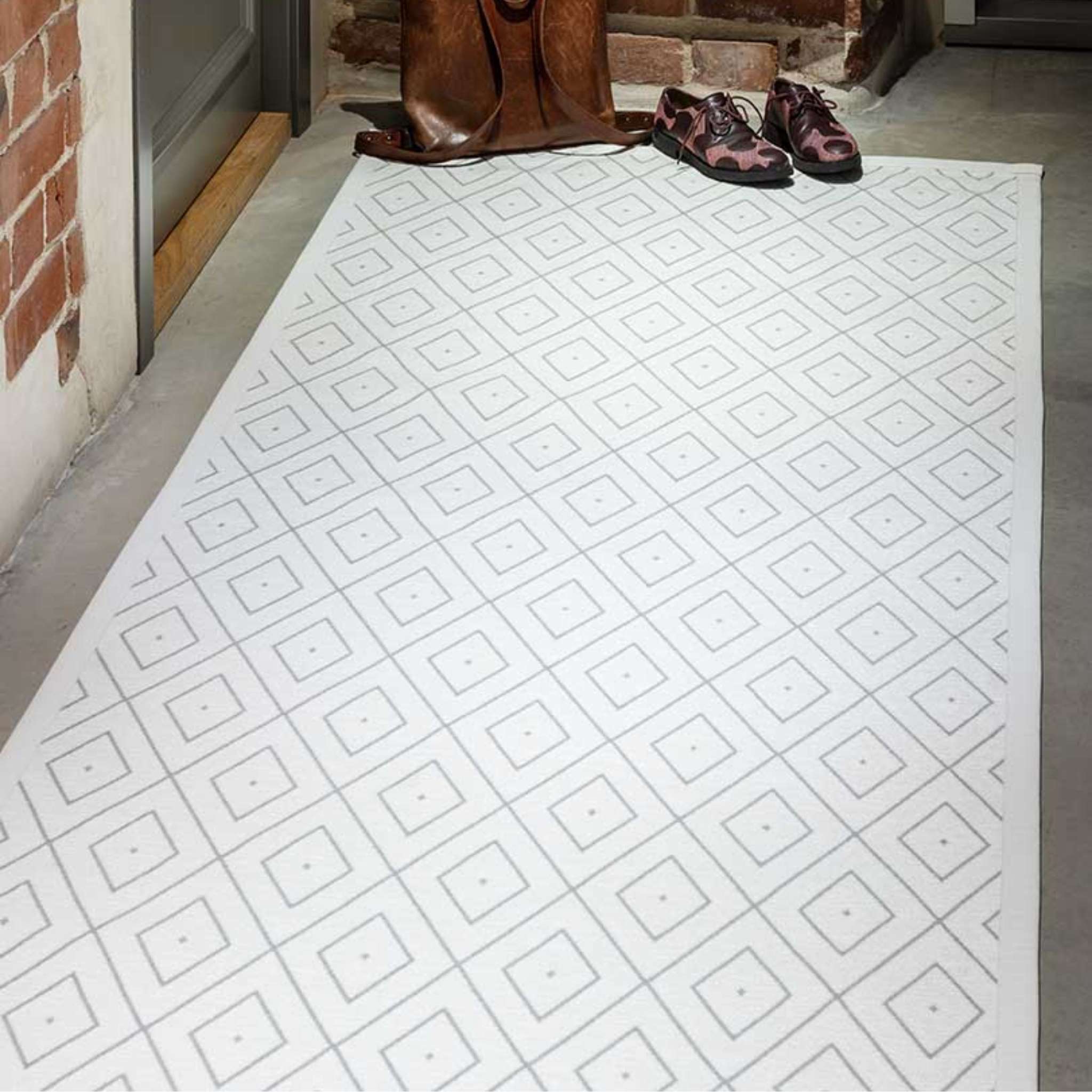 Narma KUNINGA double-sided Cotton rug Roll - White