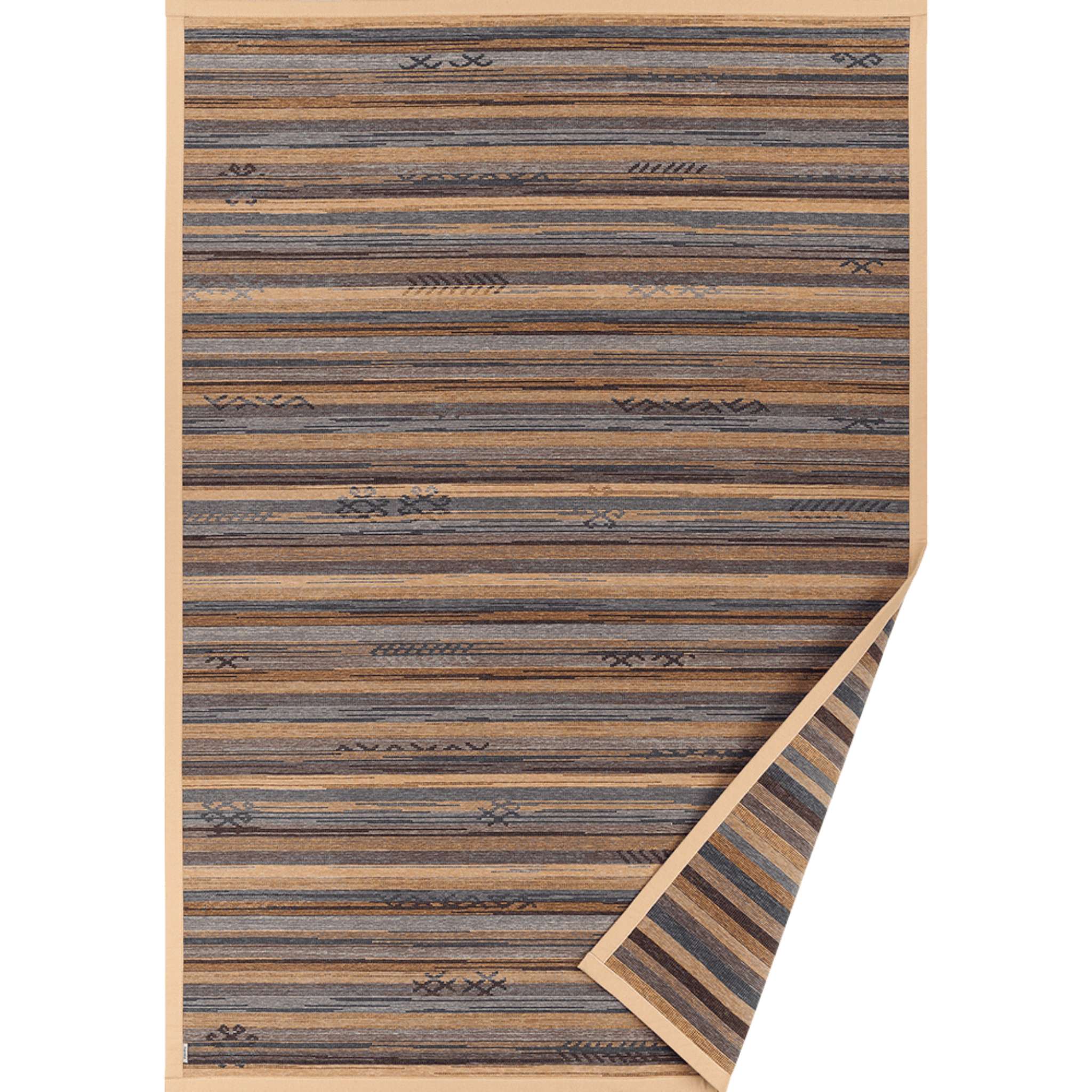 Narma LIIVA kaksipuolinen puuvillamatto Rulla - Kulta