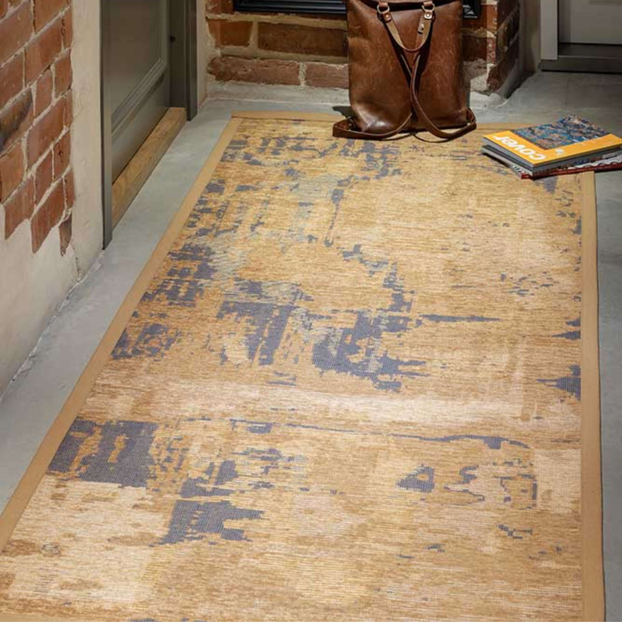 Narma NEDREMA double-sided Cotton rug Roll - Gold