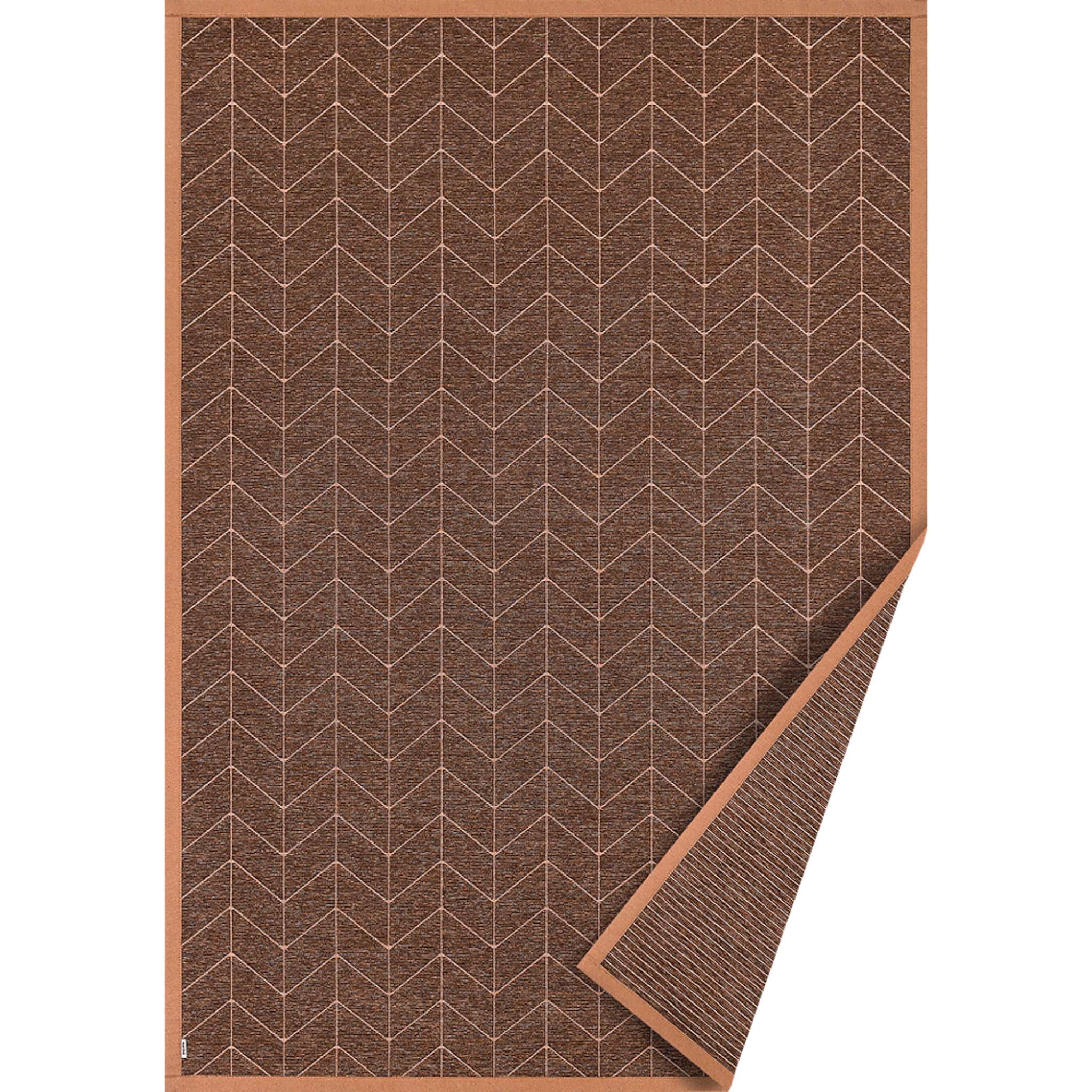Narma TALI double-sided Cotton rug Roll - Dark brown