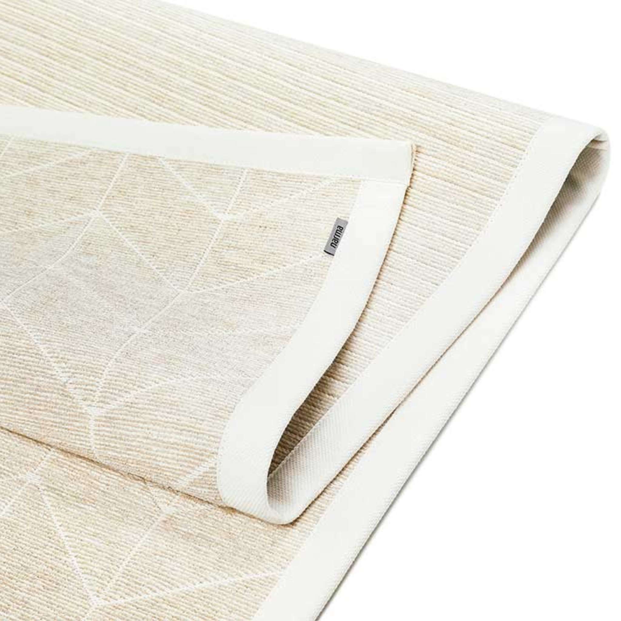 Narma TALI double-sided Cotton rug Roll - White