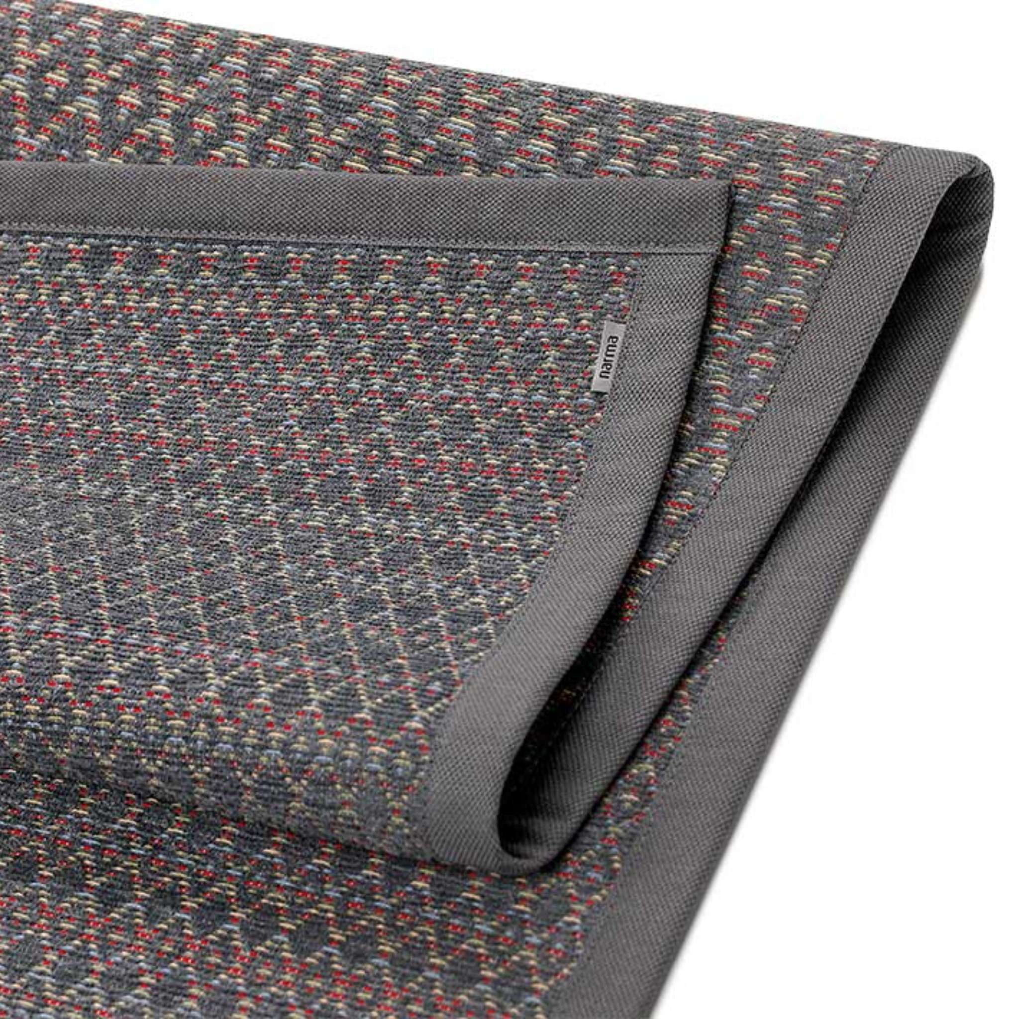 Narma TSIRGU kaksipuolinen puuvillamatto - Harmaa värikäs