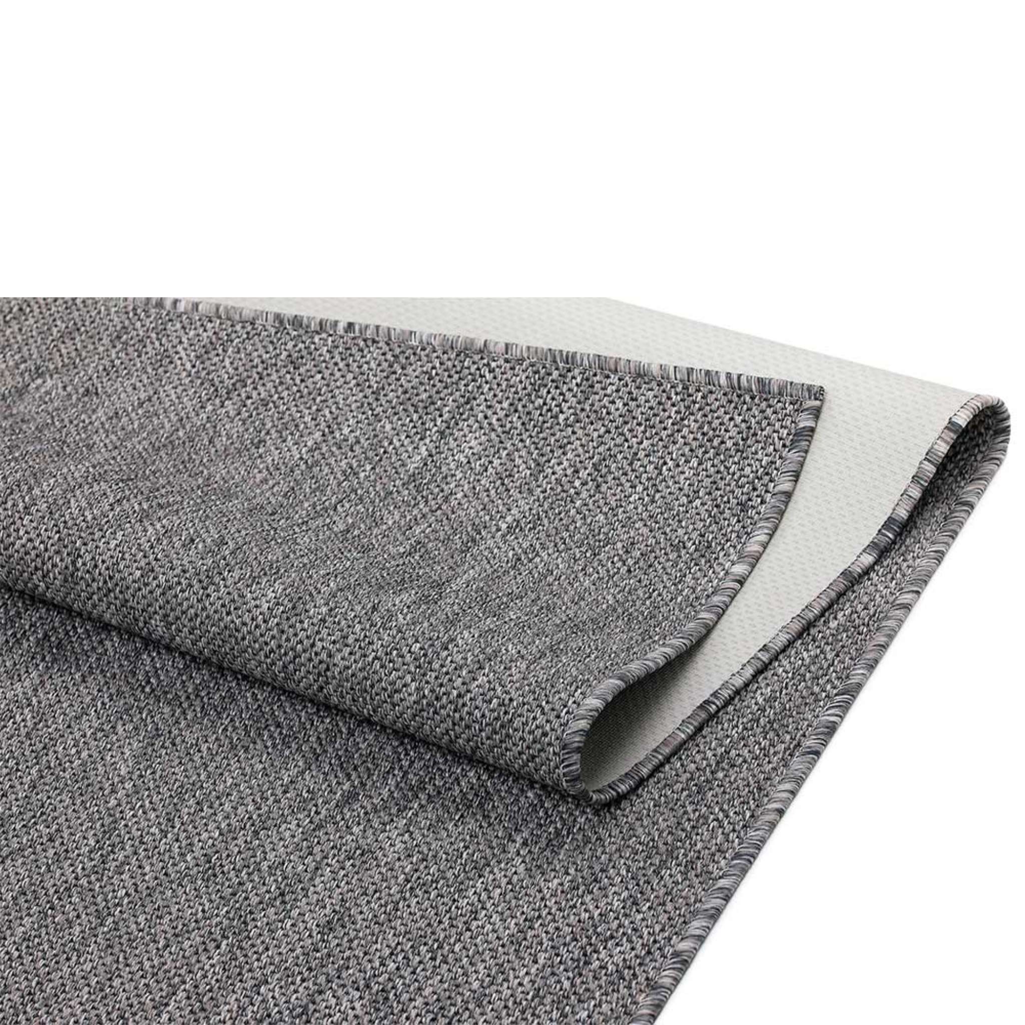 Narma VAGABOND sileäksi kudottu matto, omalla mitalla - harmaa