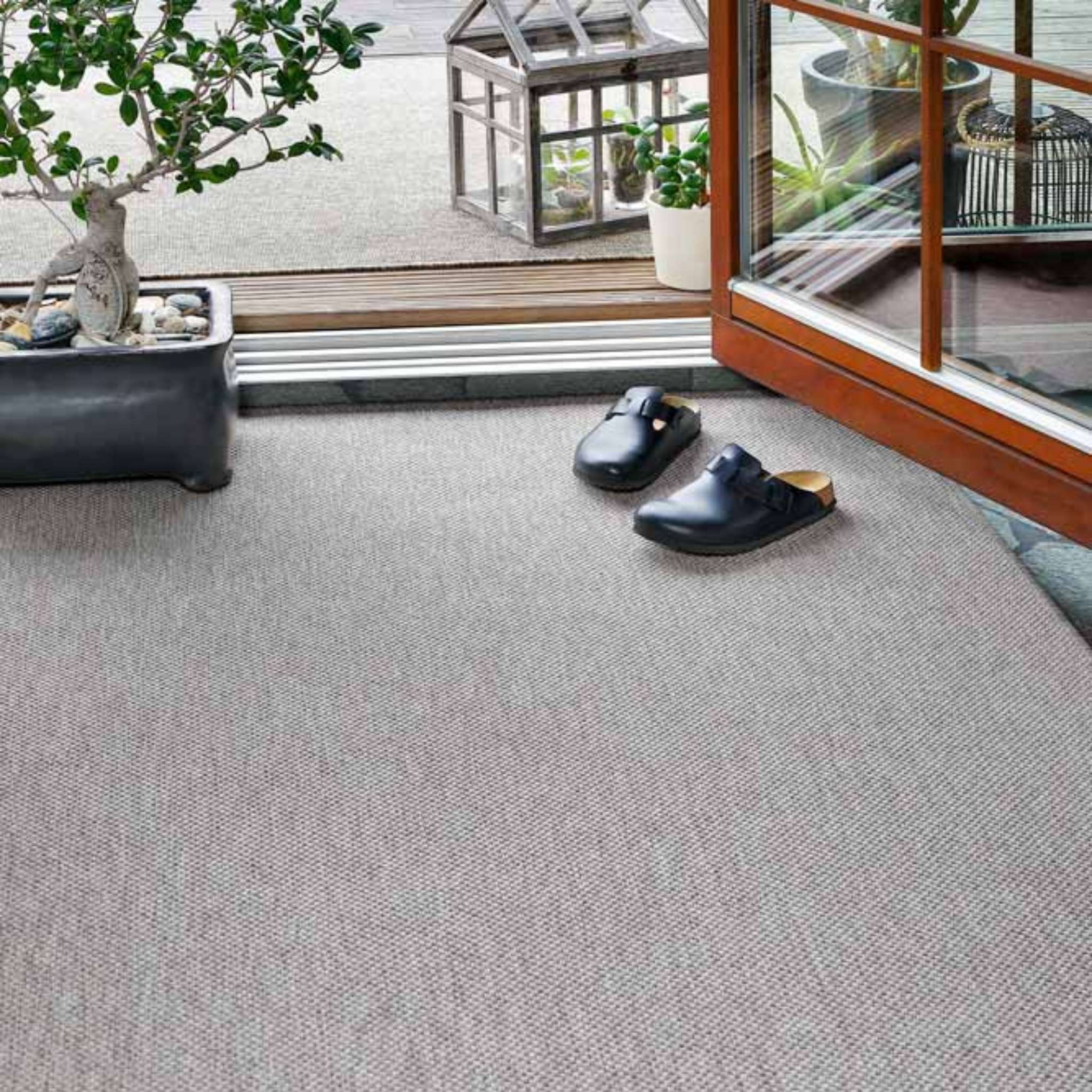 Narma VAGABOND Flatweave rug, Custom Size - silver