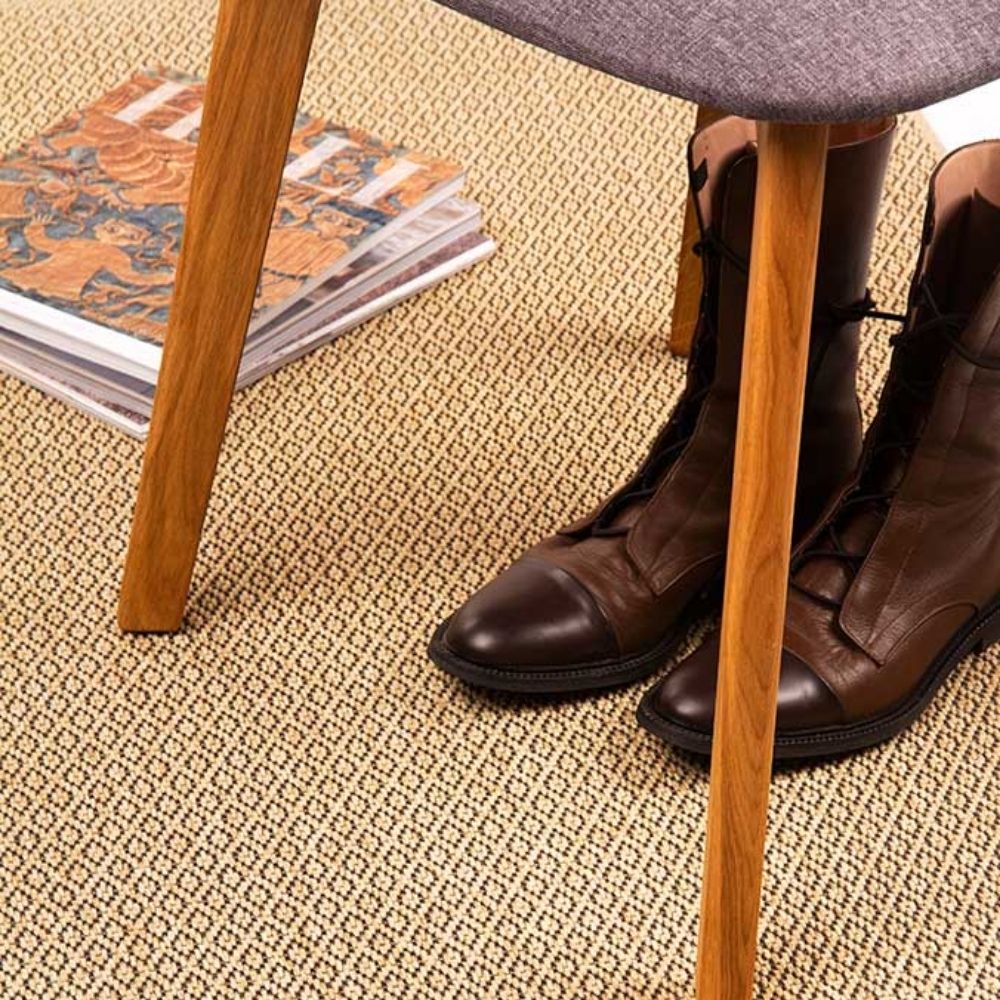 Narma BELLO Sileäksi kudottu matto, omalla mitalla - beige.