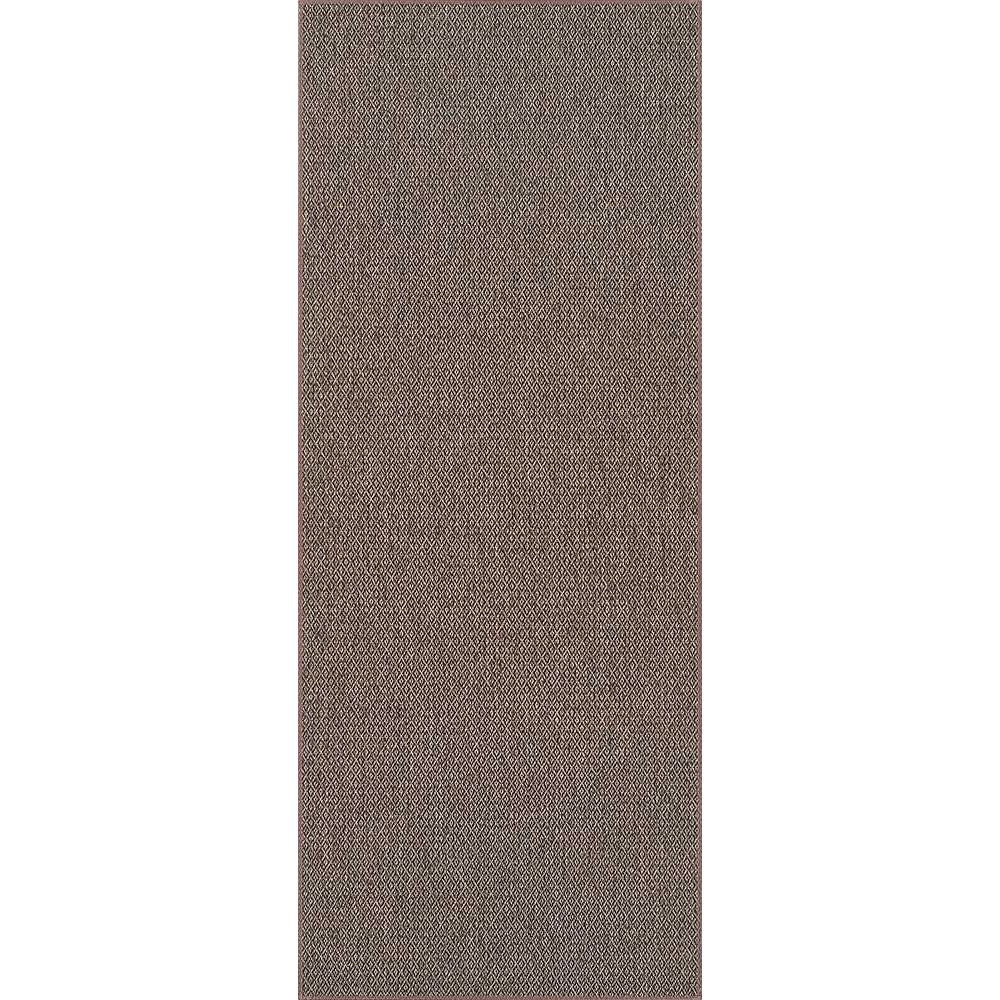 Narma BELLO Sileäksi kudottu matto, omalla mitalla - ruskea.