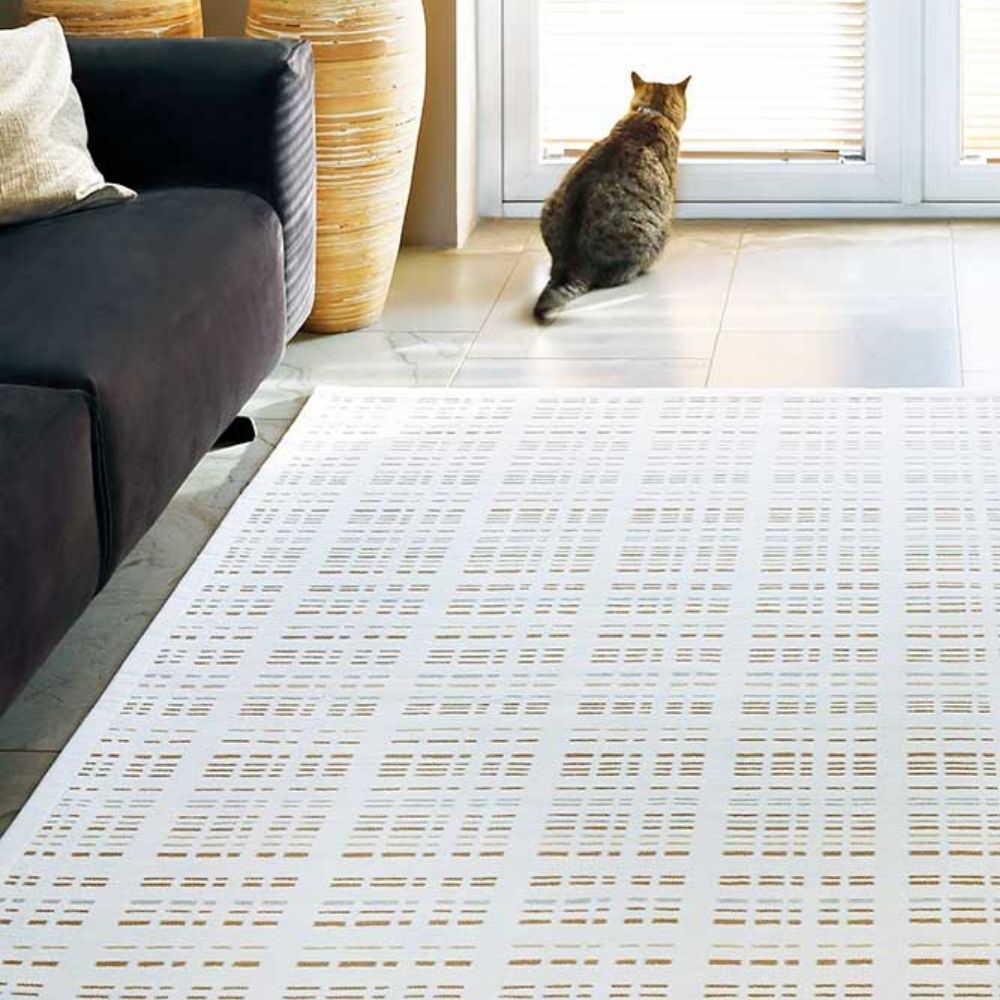 Narma BOG kaksipuolinen puuvillamatto - valkoinen.