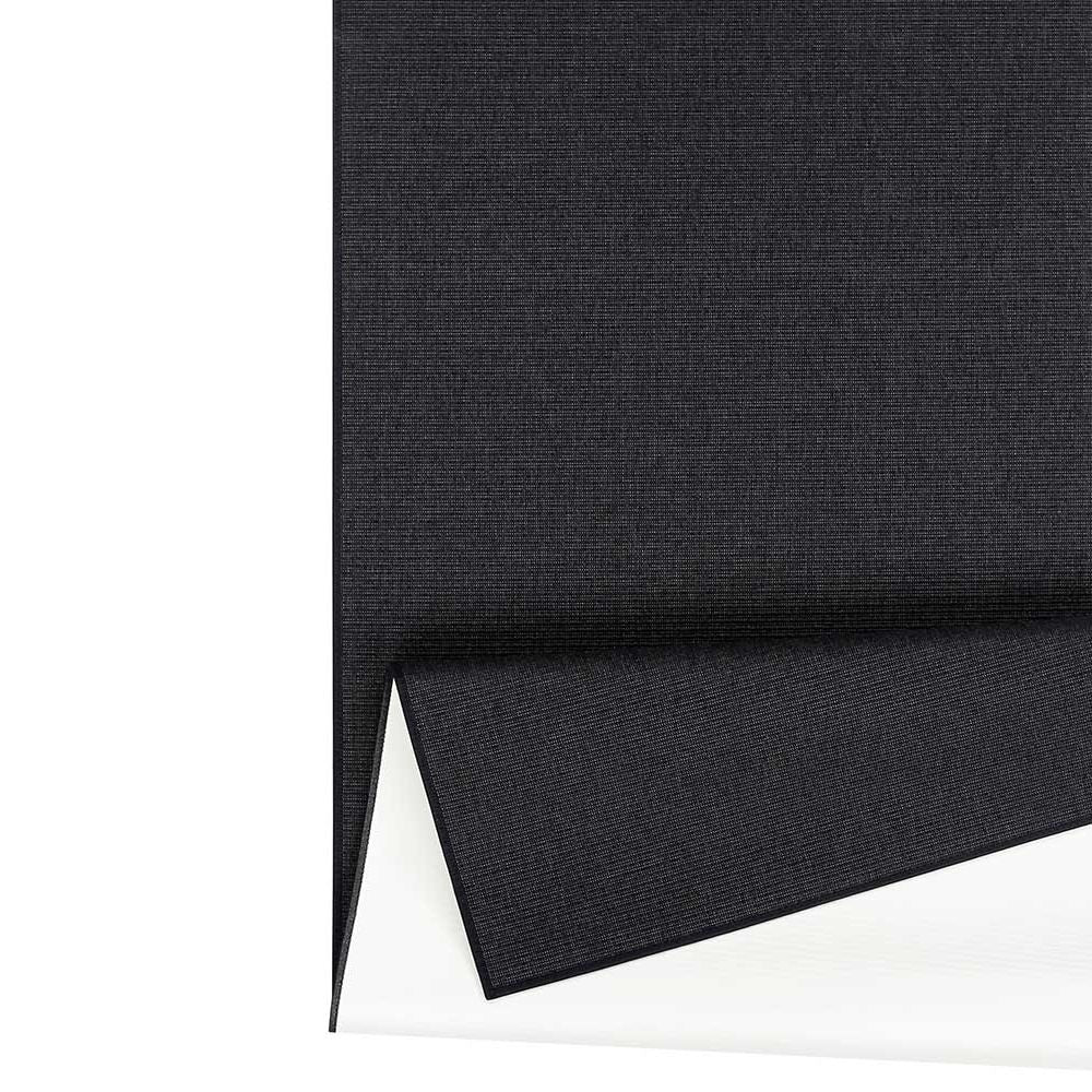 Narma CREDO Sileäksi kudottu matto, omalla mitalla - musta