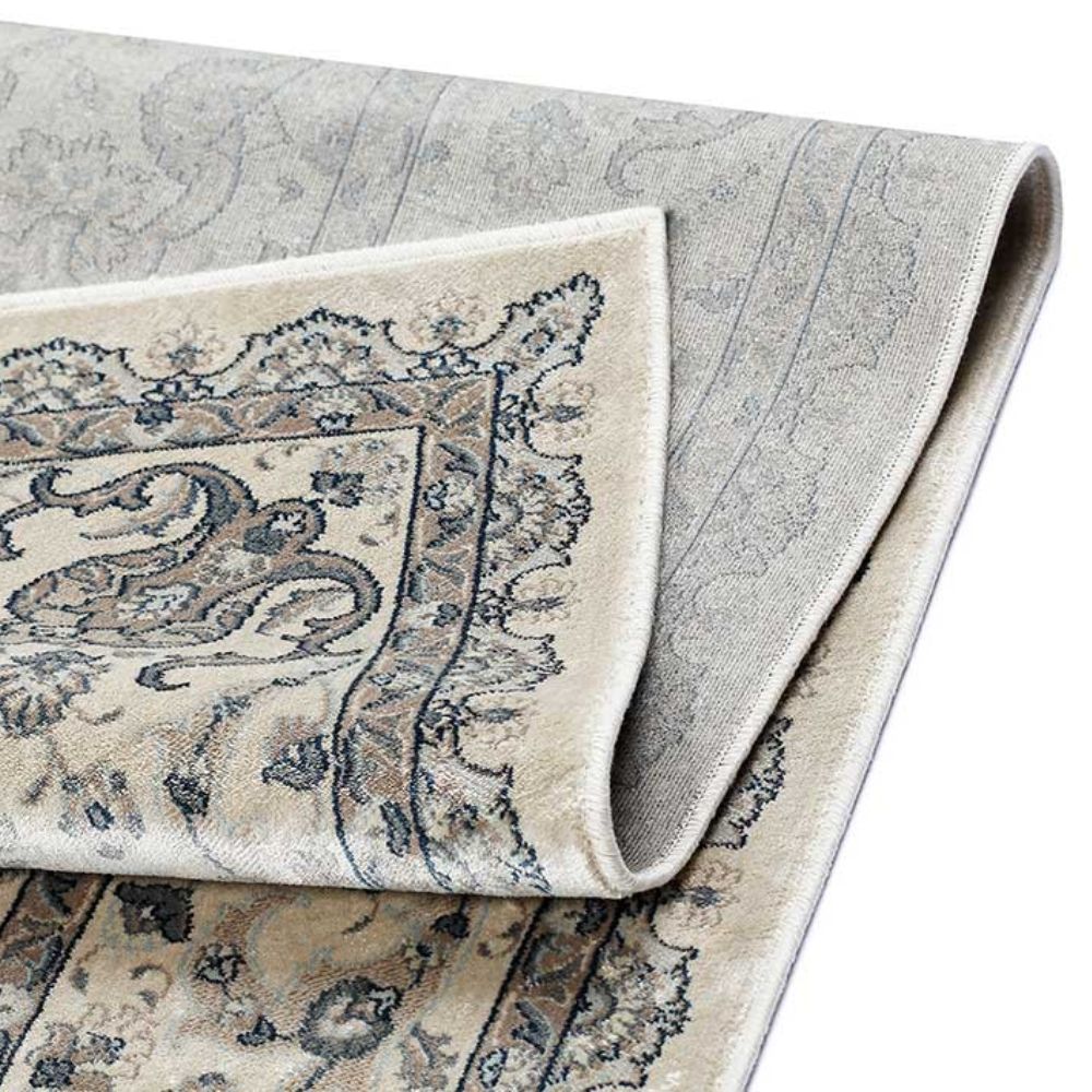 Narma FATIMA viscose rug - beige/blue