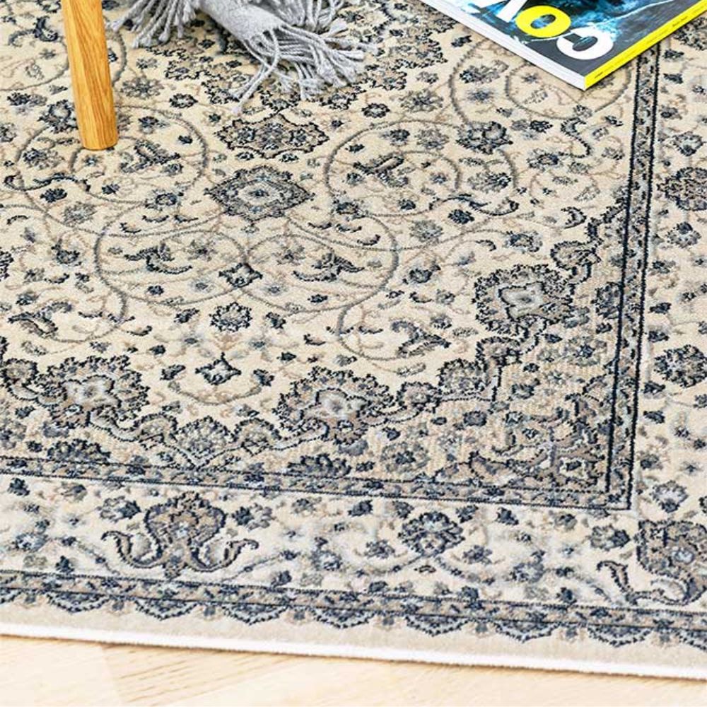 Narma FATIMA viscose rug - beige/blue