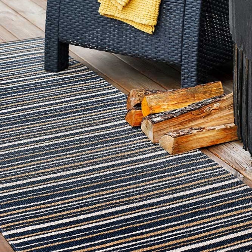 Narma HULLO Vinyl rug Roll - Black beige