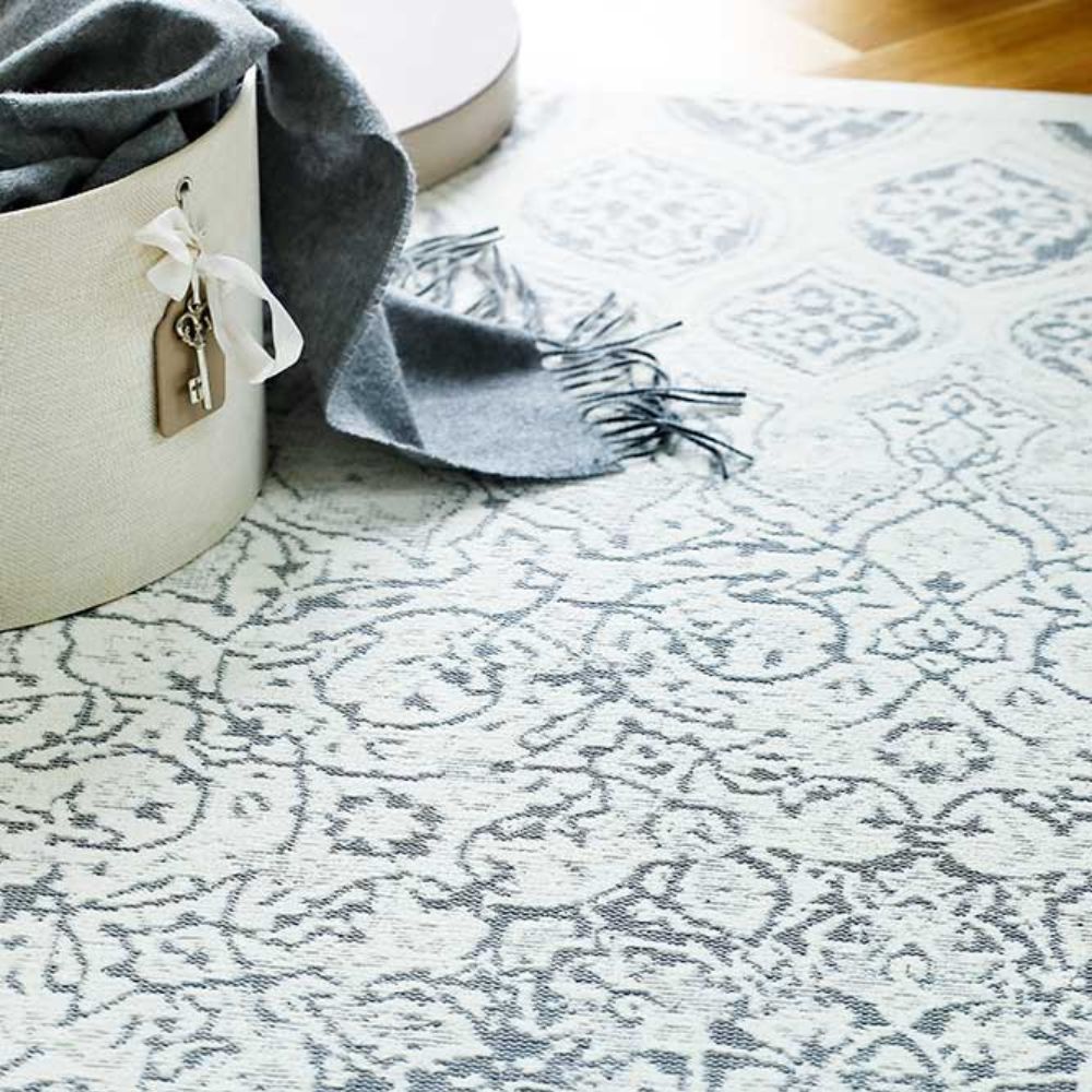 Narma ILLUKA double-sided Cotton rug - white