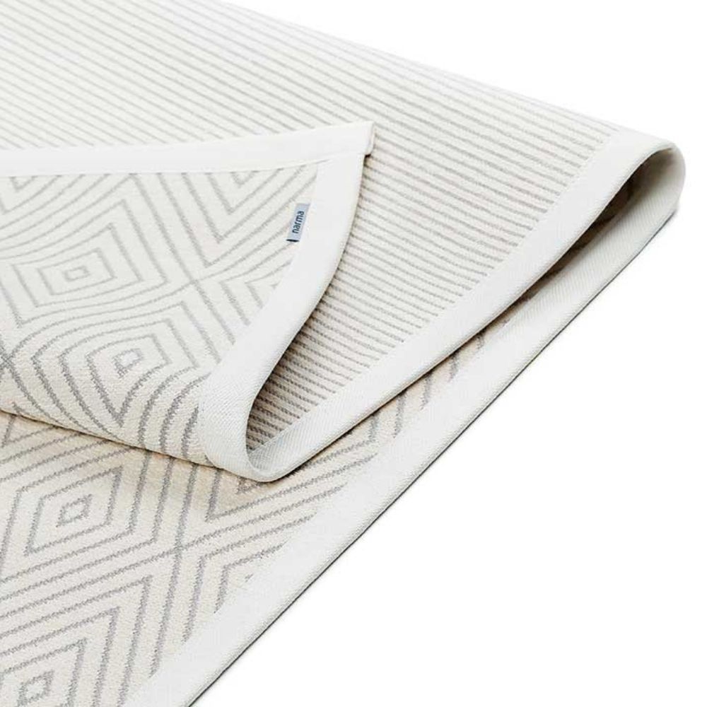 Narma KALANA kaksipuolinen puuvillamatto - valkoinen
