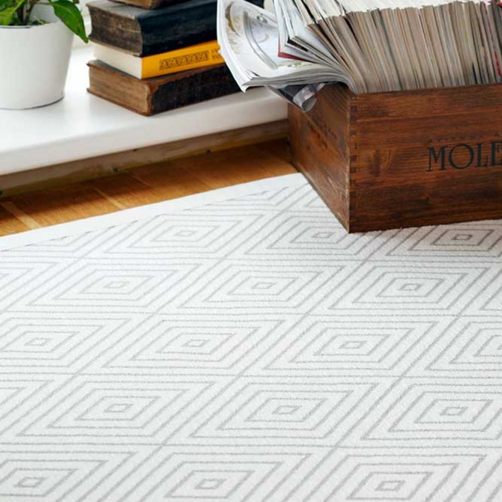 Narma KALANA kaksipuolinen puuvillamatto - valkoinen