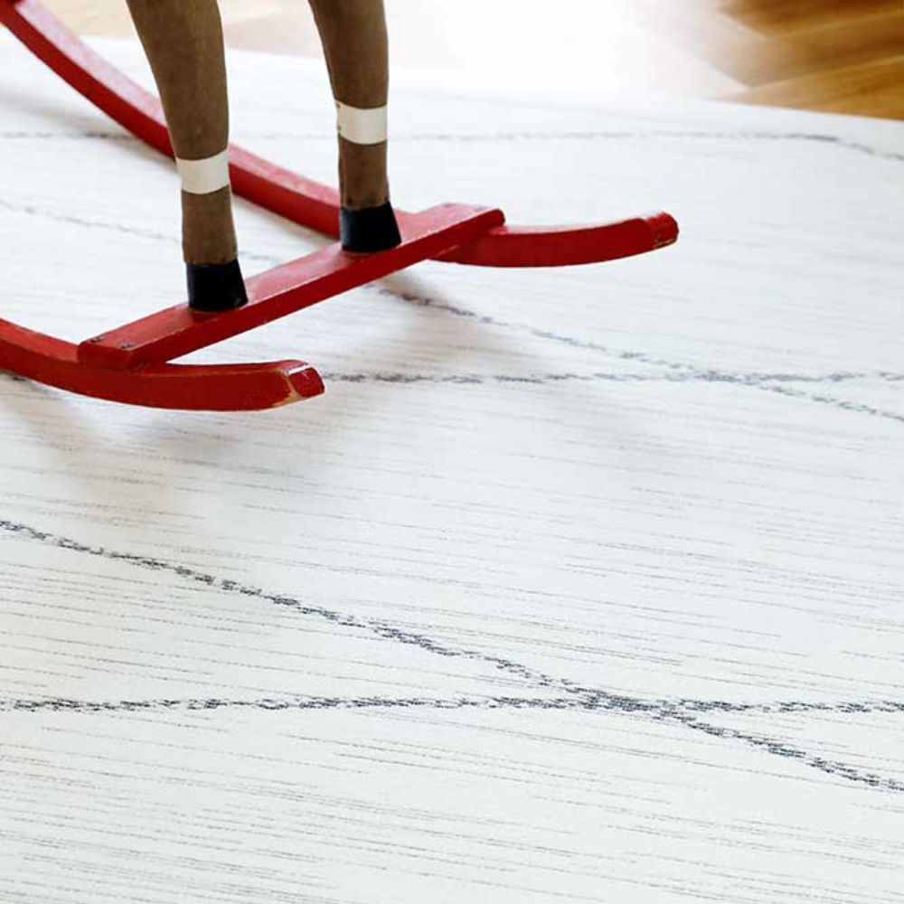 Narma KAURI kaksipuolinen puuvillamatto - valkoinen