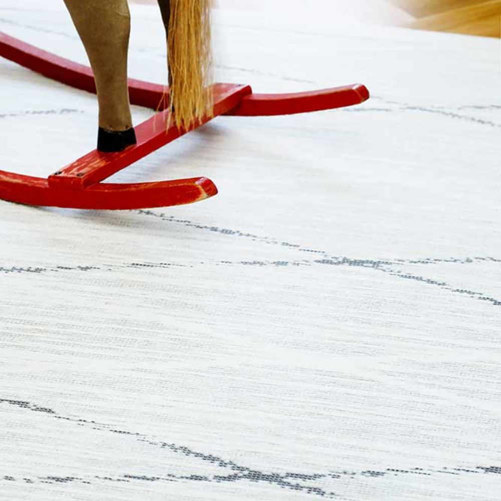 Narma KAURI kaksipuolinen puuvillamatto - valkoinen