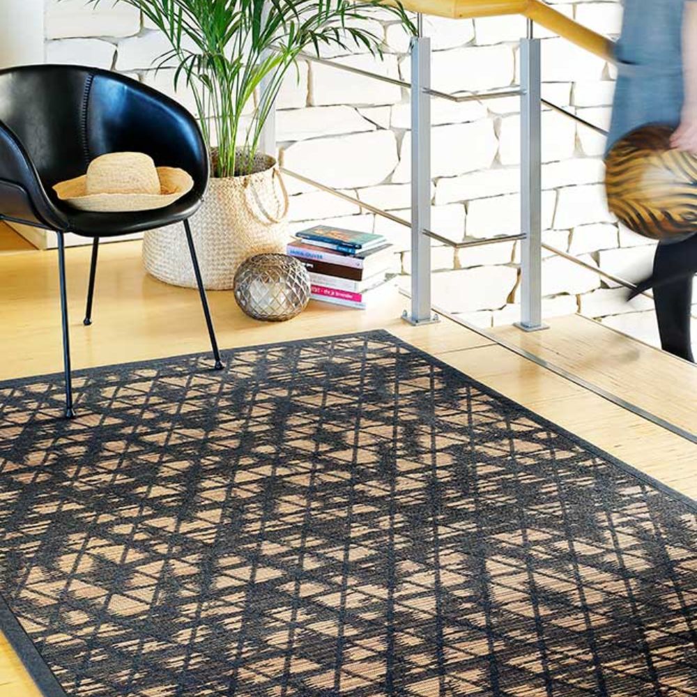 Narma KUMA double-sided Cotton rug - dark gray