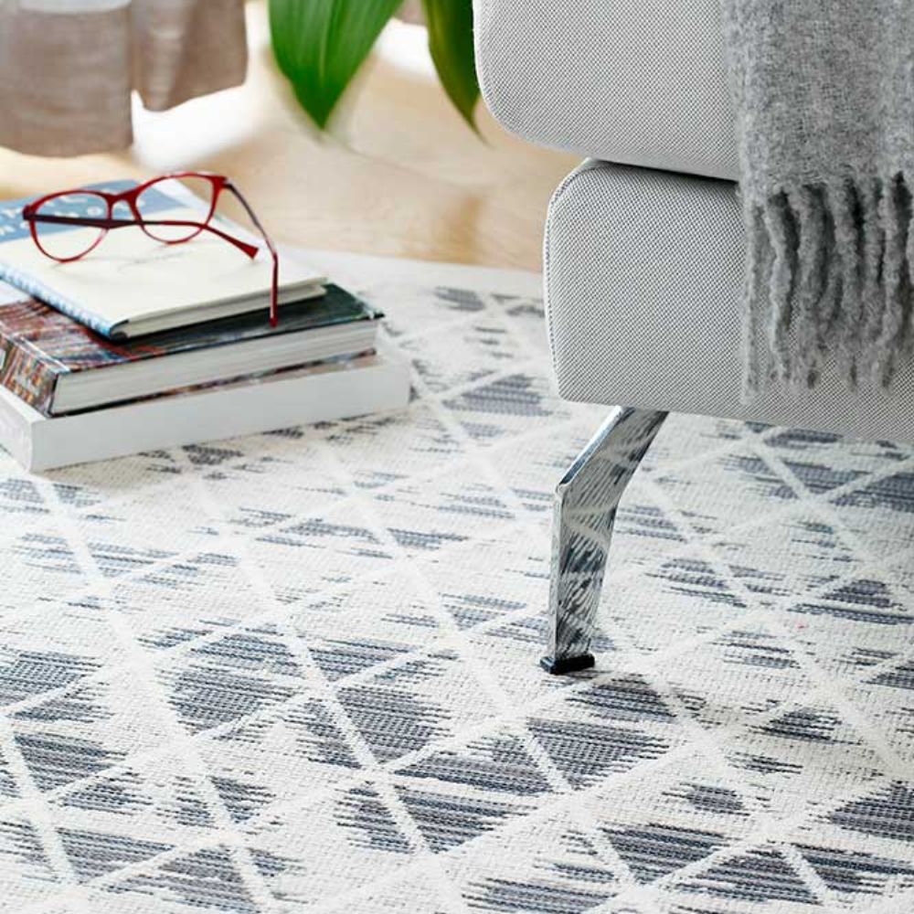 Narma KUMA kaksipuolinen puuvillamatto - valkoinen