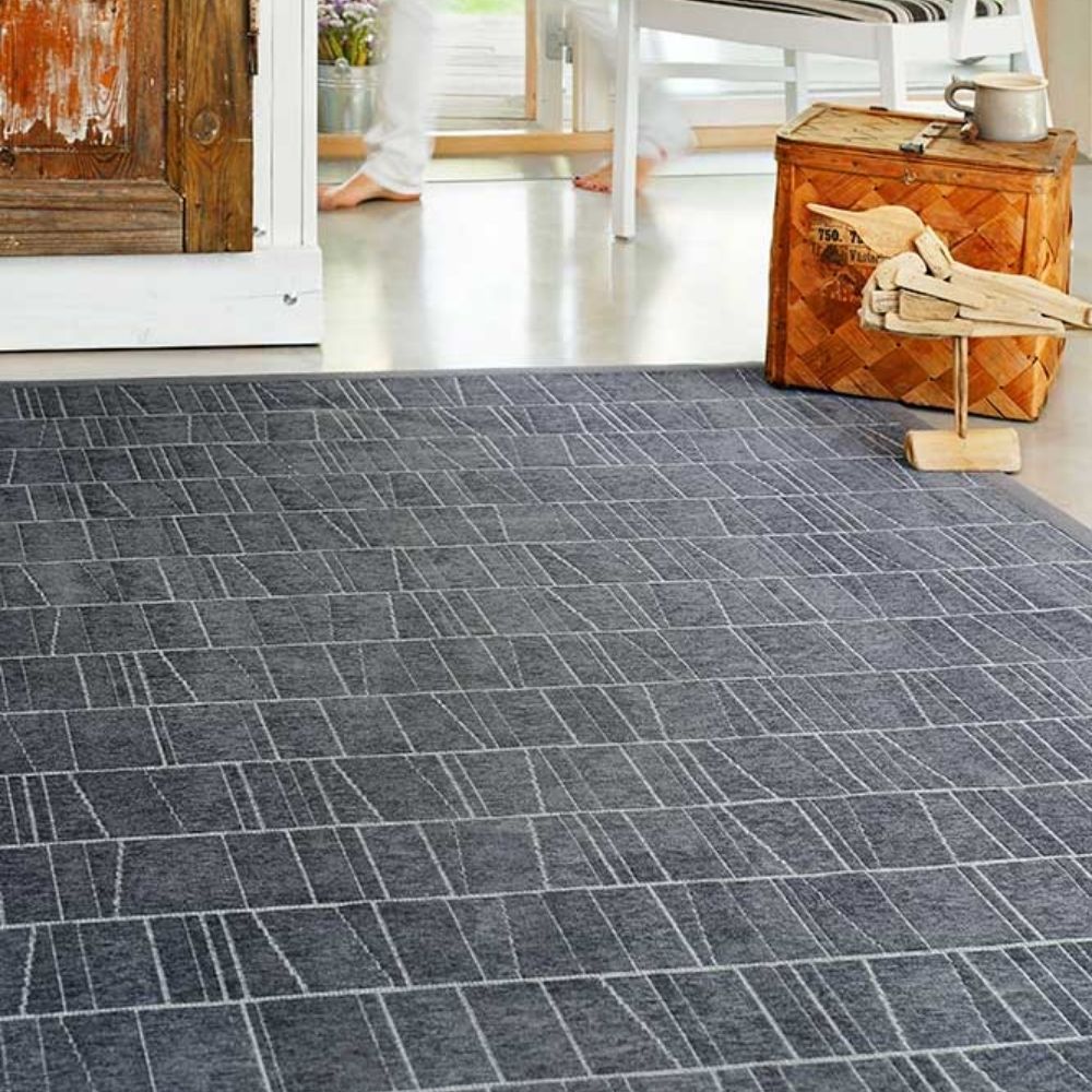 Narma KURSI kaksipuolinen puuvillamatto - harmaa