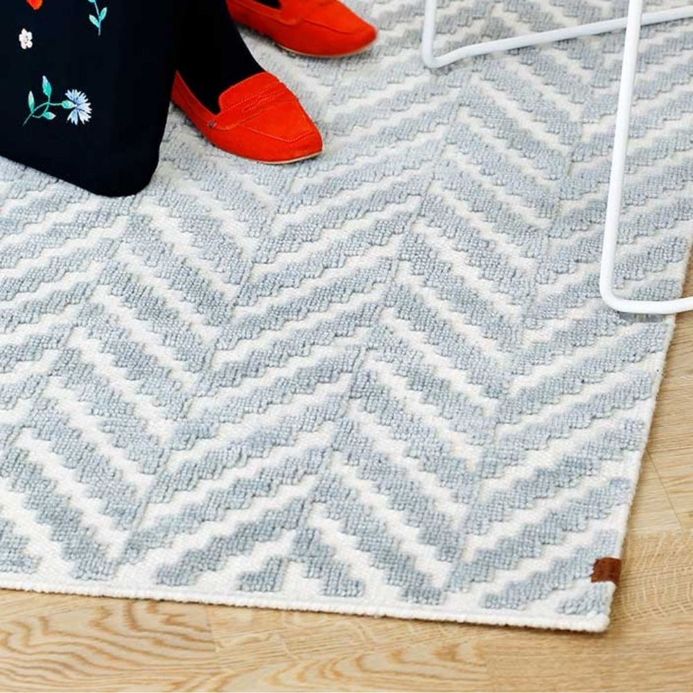 Narma KUUSAMO Wool rug - white/gray