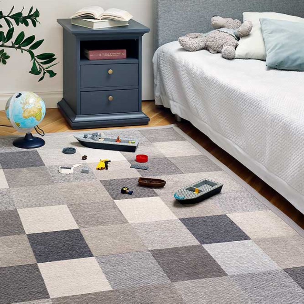 Narma LAEVA kaksipuolinen puuvillamatto - beige