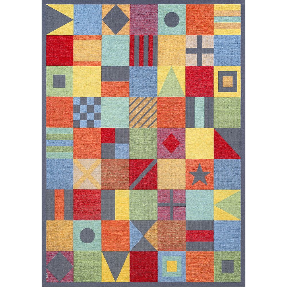 Narma LAEVA kaksipuolinen puuvillamatto - värikäs