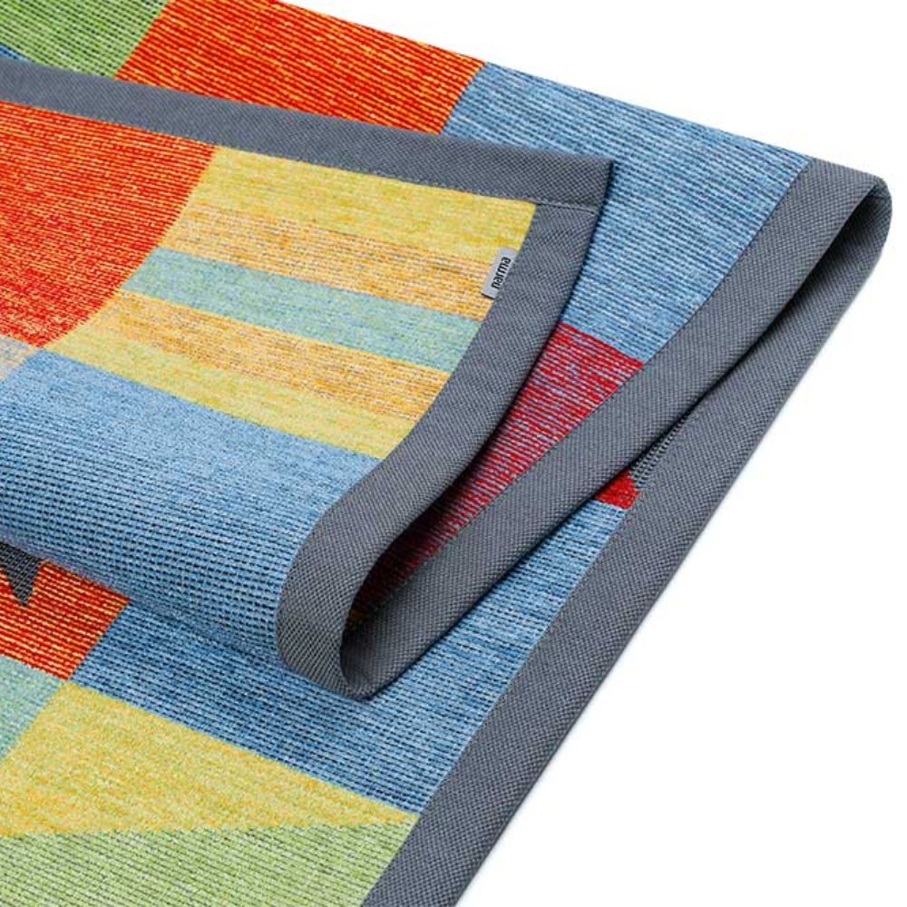 Narma LAEVA kaksipuolinen puuvillamatto - värikäs