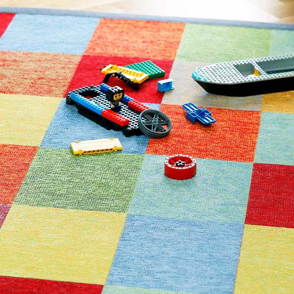 Narma LAEVA kaksipuolinen puuvillamatto - värikäs