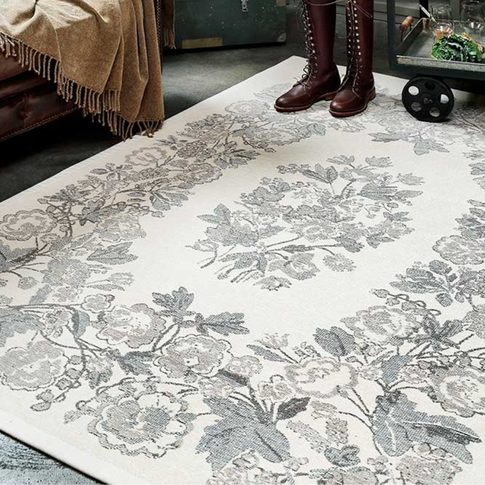 Narma LIHULA double-sided Cotton rug - white