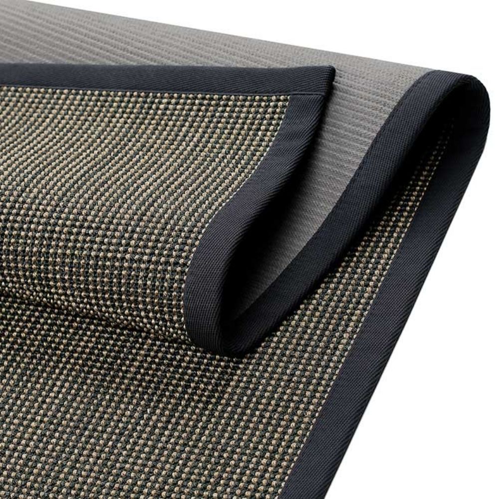 Narma LIVOS sisal rug - black/brown