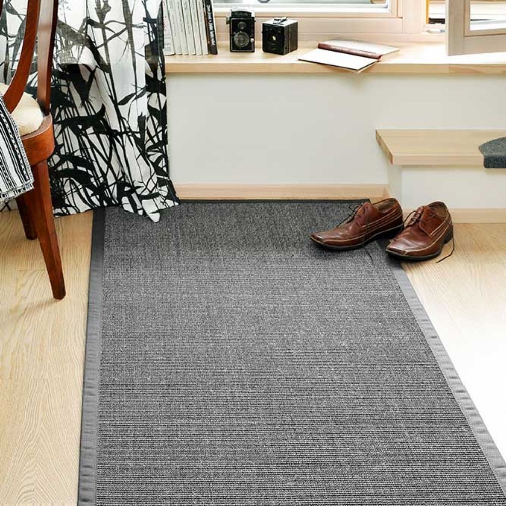 Narma Livos Sisal Rug, Custom Size - gray
