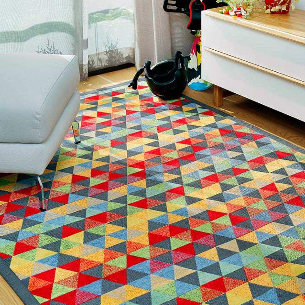 Narma LUKE double-sided Cotton rug - colorful