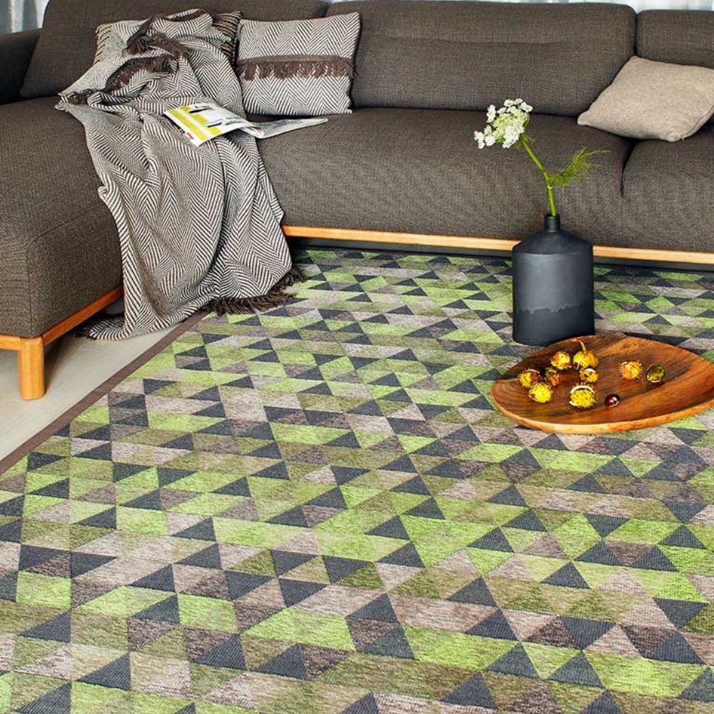 Narma LUKE kaksipuolinen puuvillamatto - vihreä