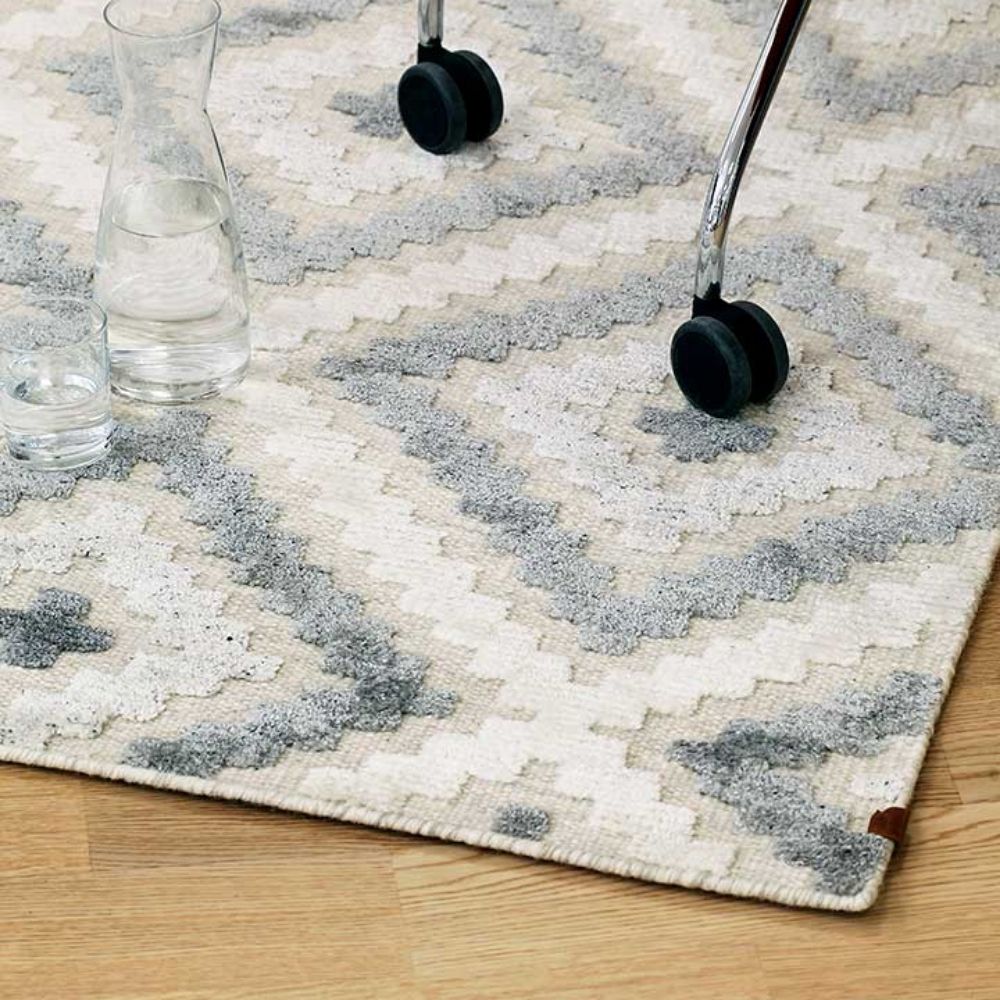 Narma MADONA villamatto - valkoinen/harmaa